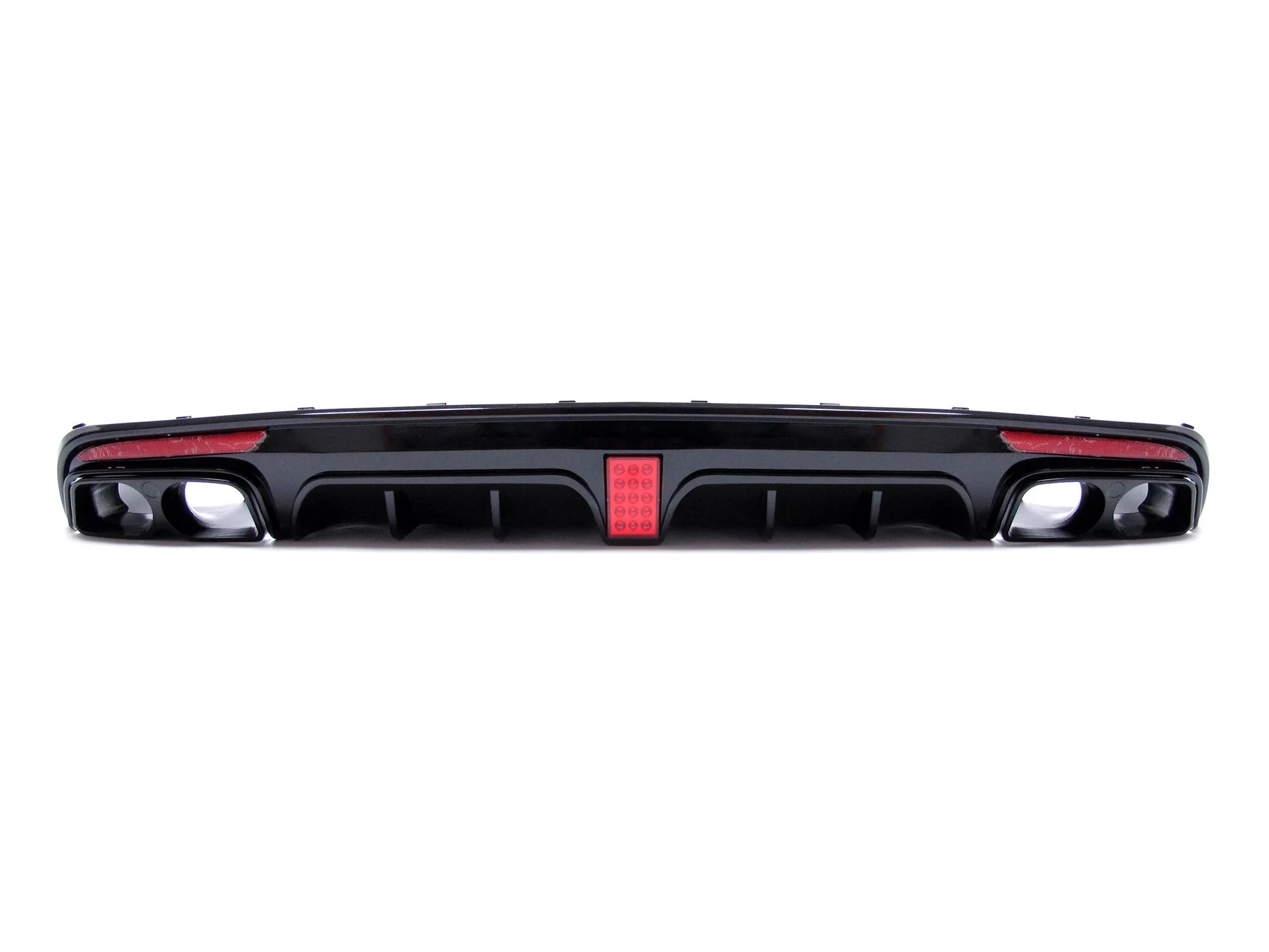 Gloss Black Rear Diffuser + Black Exhaust Tips For Mercedes W222 S500 S550 AMG 2014-2017 - Image 7
