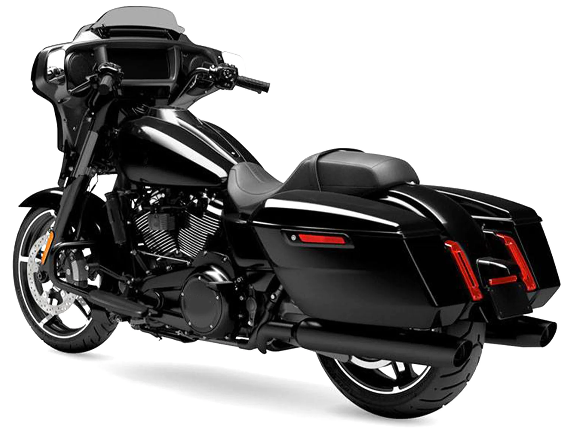 2pcs Smoke Rear Fender LED Saddlebag Lights For Harley FLHX FLTRX Brake Turn 2023-2025 - Image 2