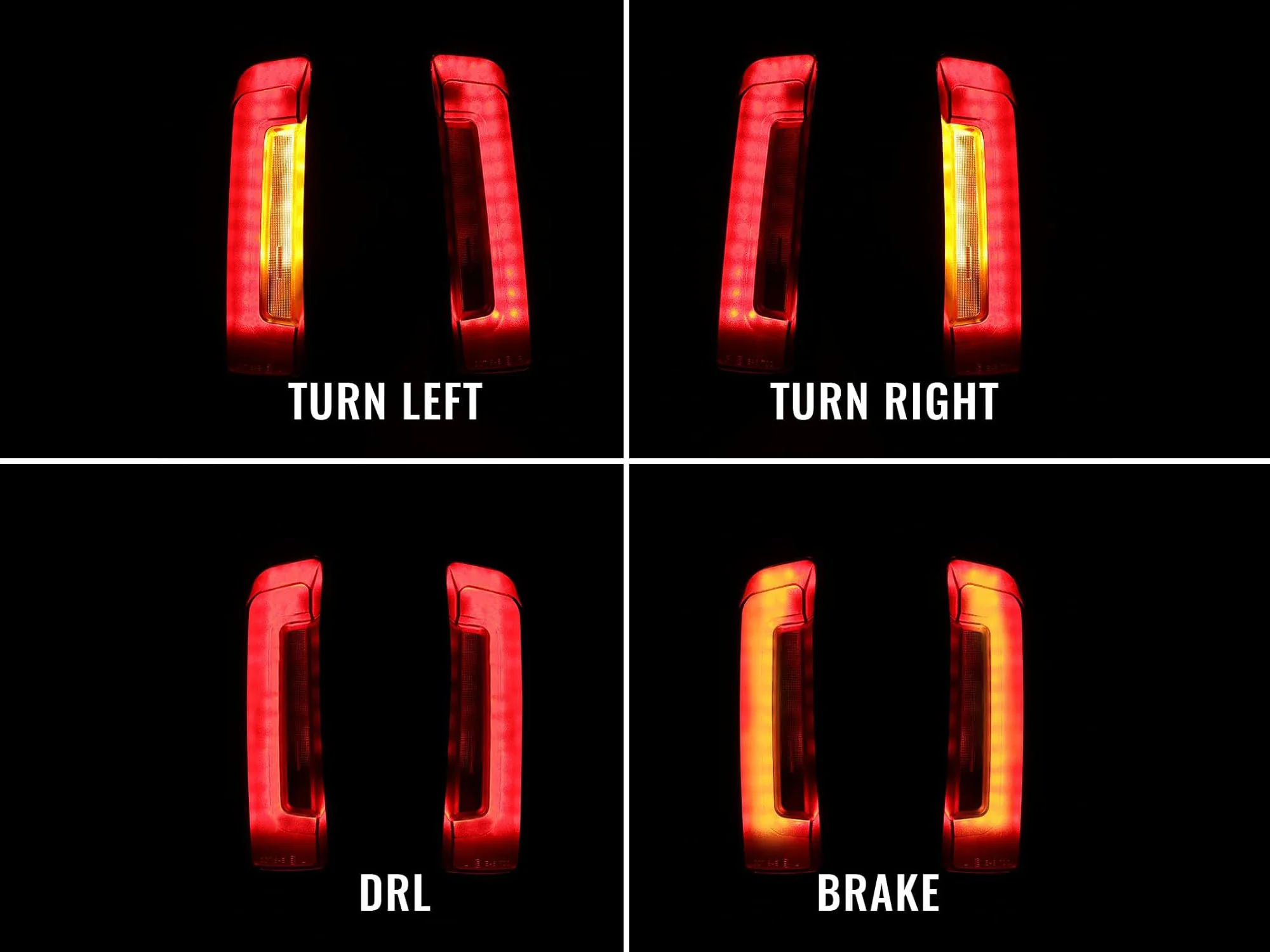 2pcs Smoke Rear Fender LED Saddlebag Lights For Harley FLHX FLTRX Brake Turn 2023-2025 - Image 5