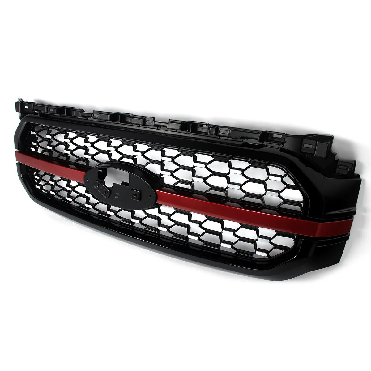 Red/Black Front Upper Bumper Grille Fit For 2021-2023 Ford F-150 F150 Platinum New - Image 11