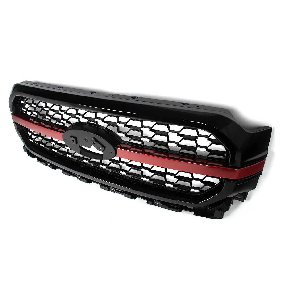 Red/Black Front Upper Bumper Grille Fit For 2021-2023 Ford F-150 F150 Platinum New - Image 5