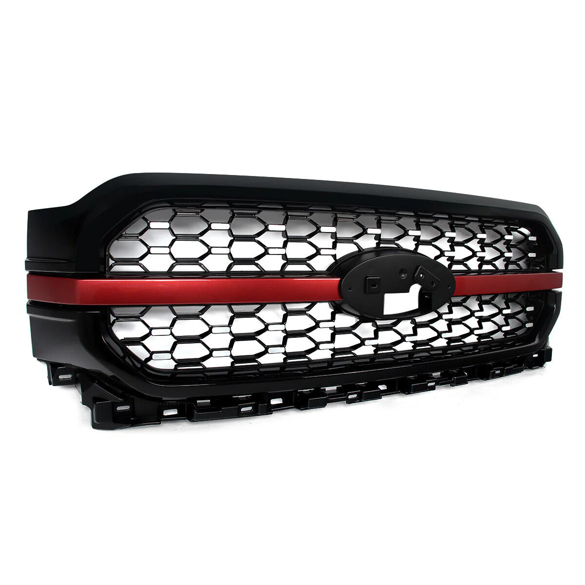Red/Black Front Upper Bumper Grille Fit For 2021-2023 Ford F-150 F150 Platinum New - Image 6