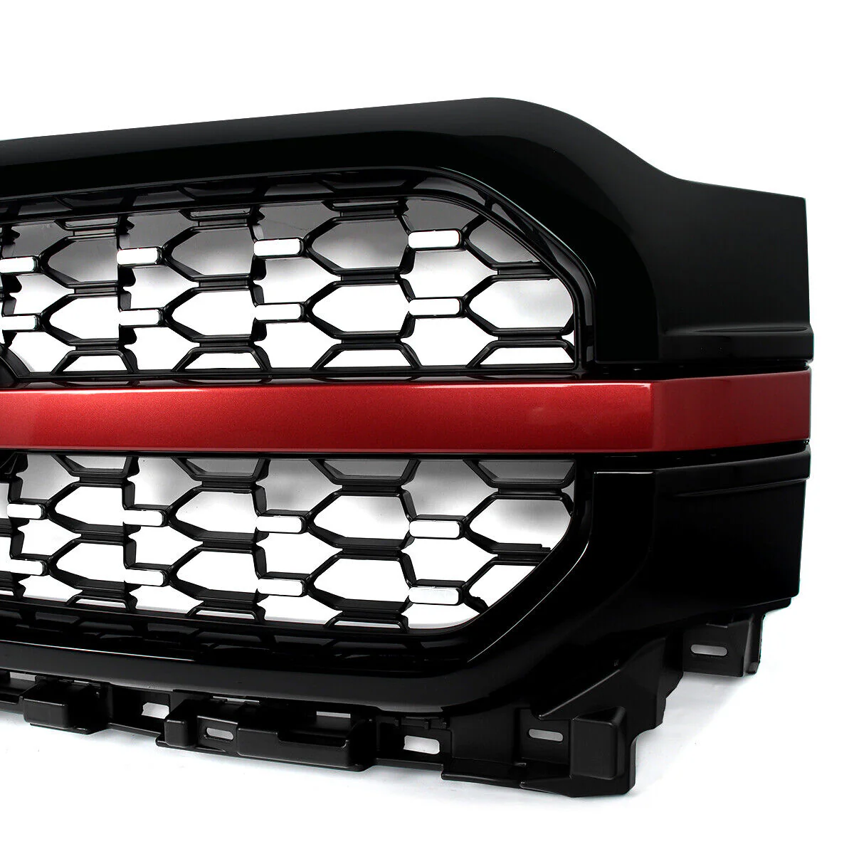 Red/Black Front Upper Bumper Grille Fit For 2021-2023 Ford F-150 F150 Platinum New - Image 7