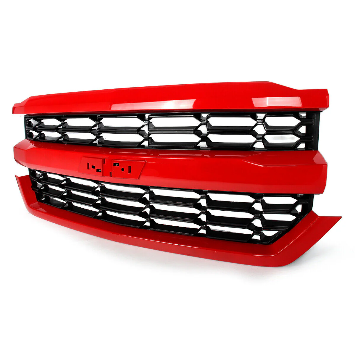 Red Color Front Bumper Grille Upper Grill For 2016-2018 Chevrolet Silverado 1500 - Image 4