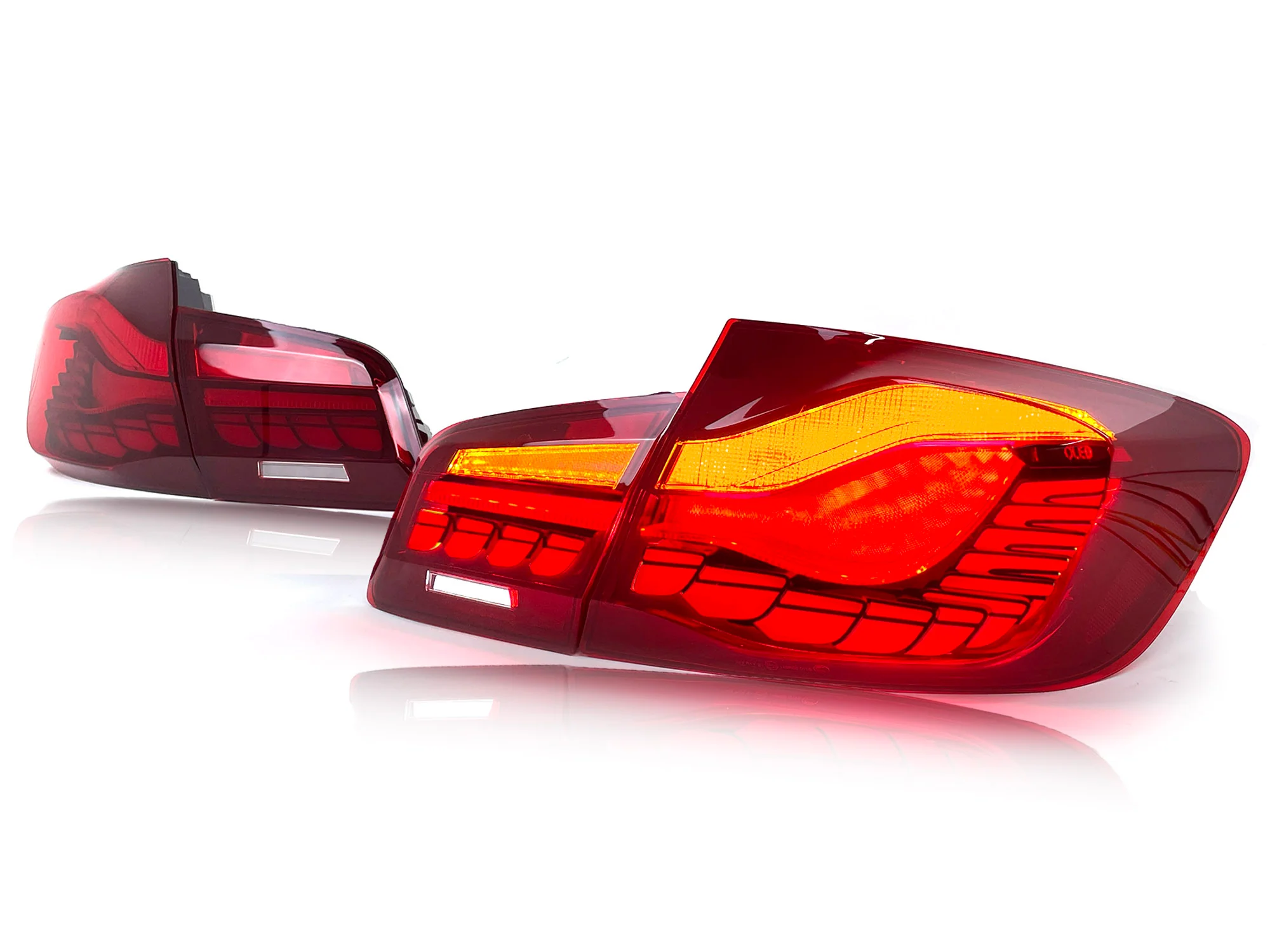 Red/Smoke Sequential LED Tail Lights For BMW F10 F18 2011-2016 - Image 19