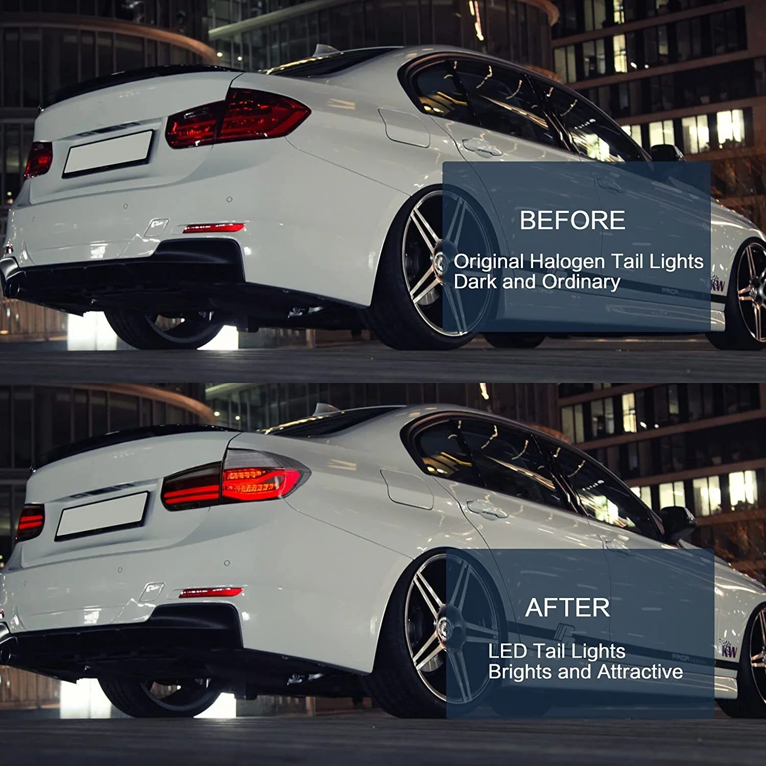 Pair LED Tail Lights For BMW 3 Series F30 F35 F80 M3 2012-2018 Clear Lens - Image 3
