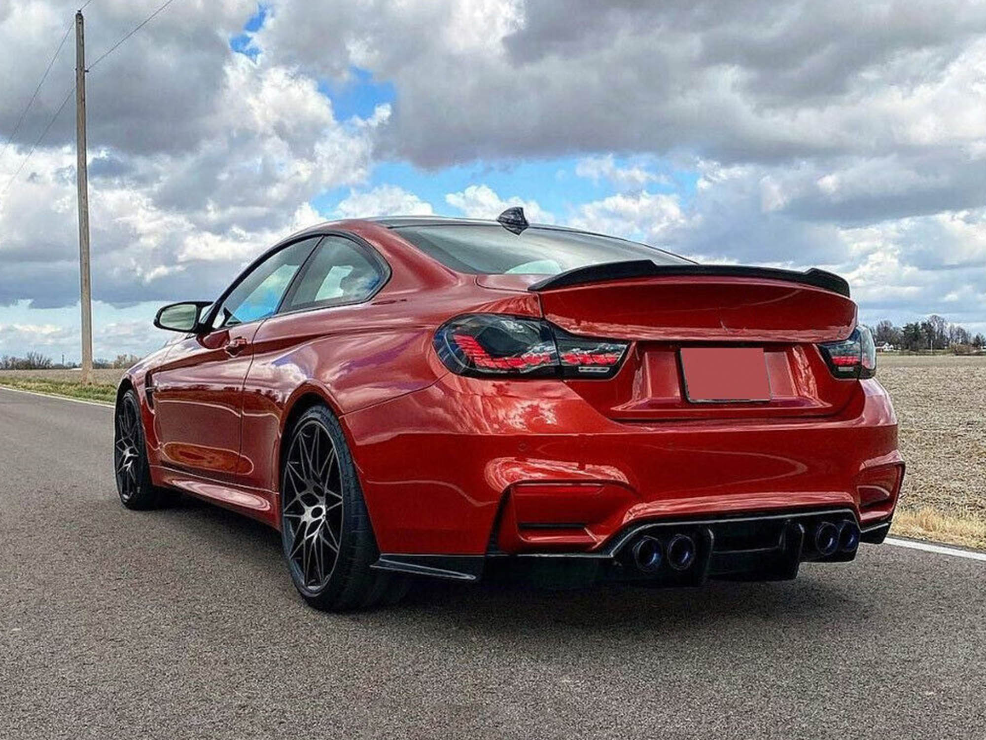 GTS Style OLED LED Tail Lights For BMW 4 Series F32 F33 F36 M4 2014-2020 Smoked - Image 3