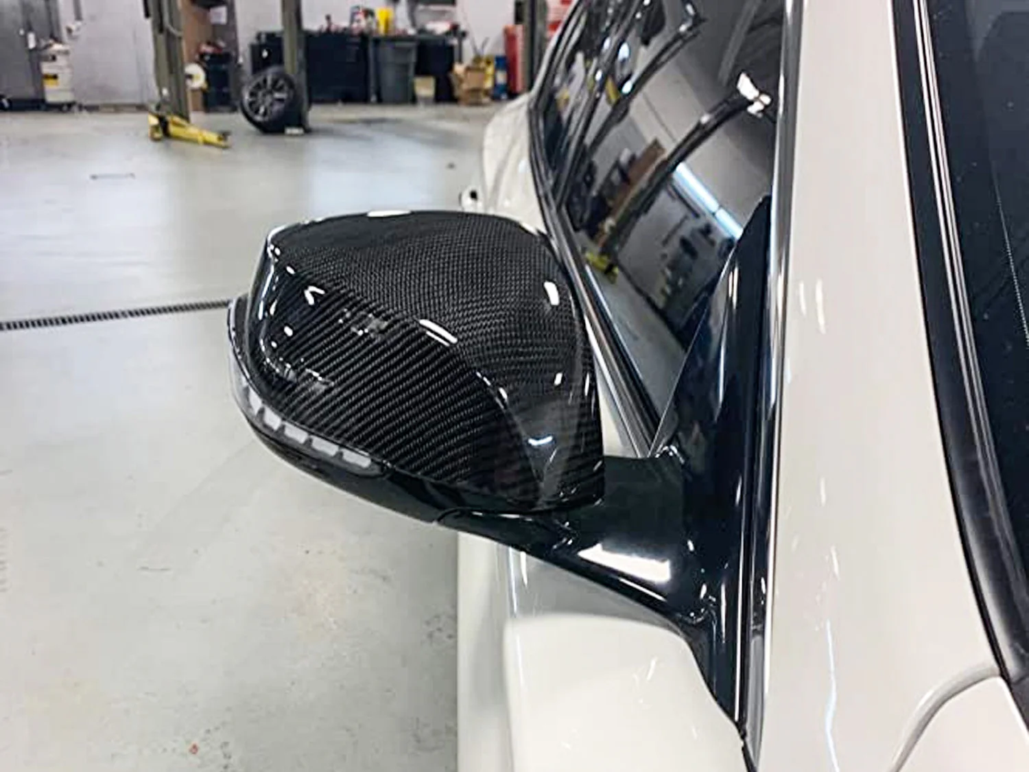 Pair For Infiniti QX30 Q50 Q60 Q70 Real Carbon Fiber Side Mirror Cover Caps Replacement - Image 3