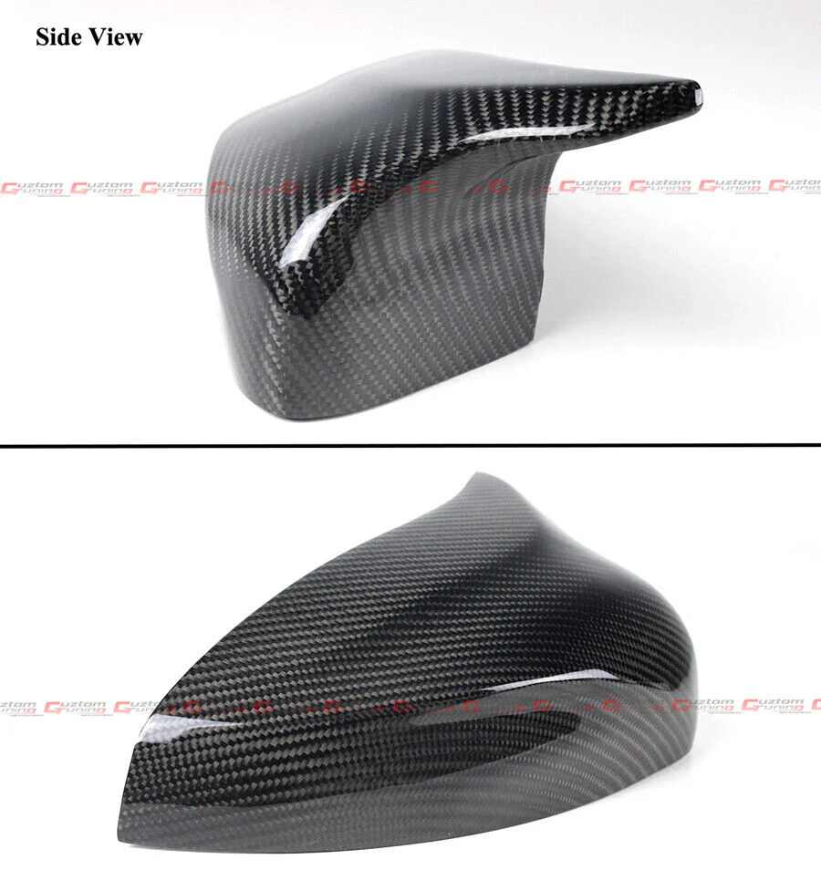 Replacement M Style Carbon Fiber Mirror Cover Caps for 2014-2020 Audi A3 S3 8V w/o Lane Assist - Image 3