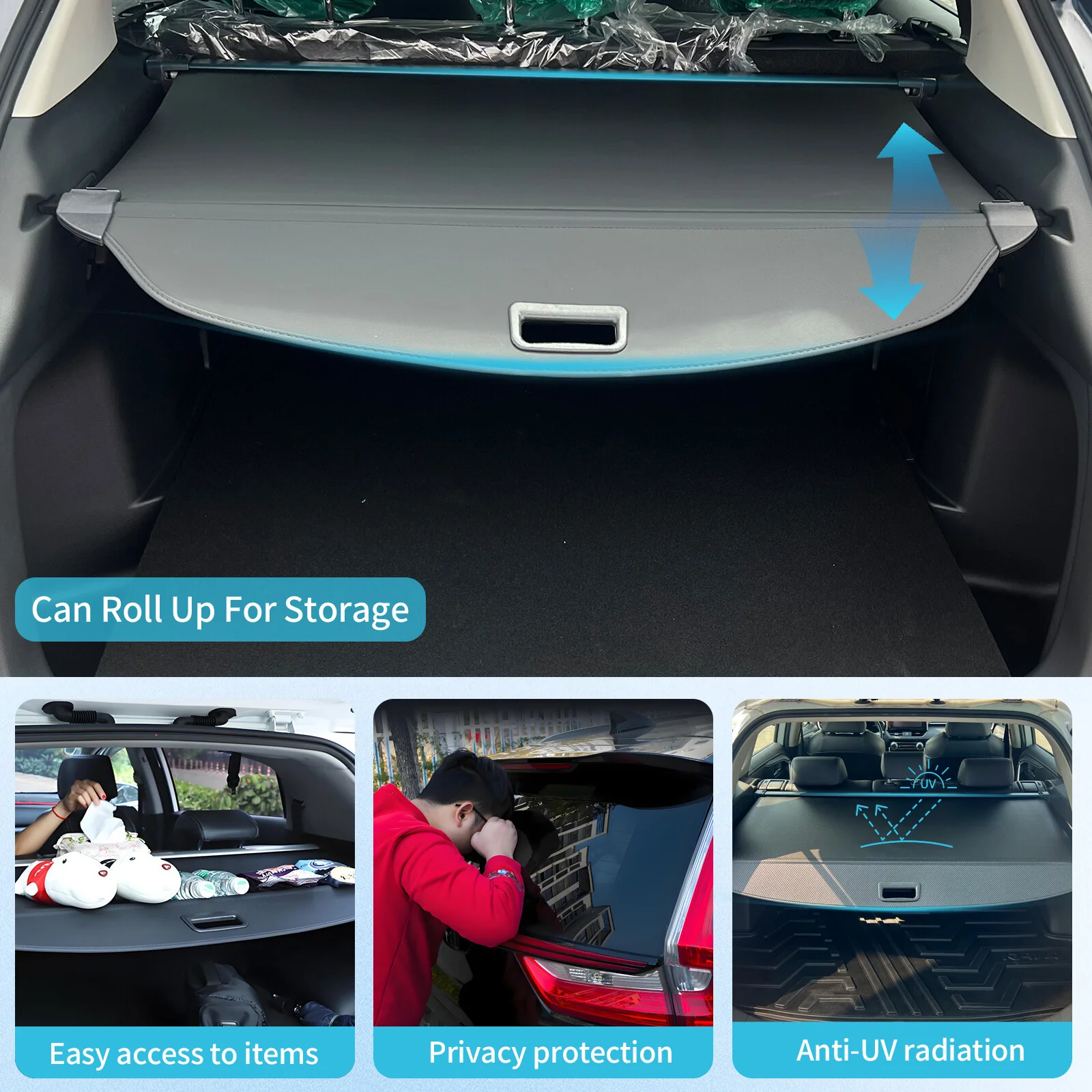 Retractable Rear Cargo Cover For Cadillac Lyriq 2023–2025 Security Shield - Image 9