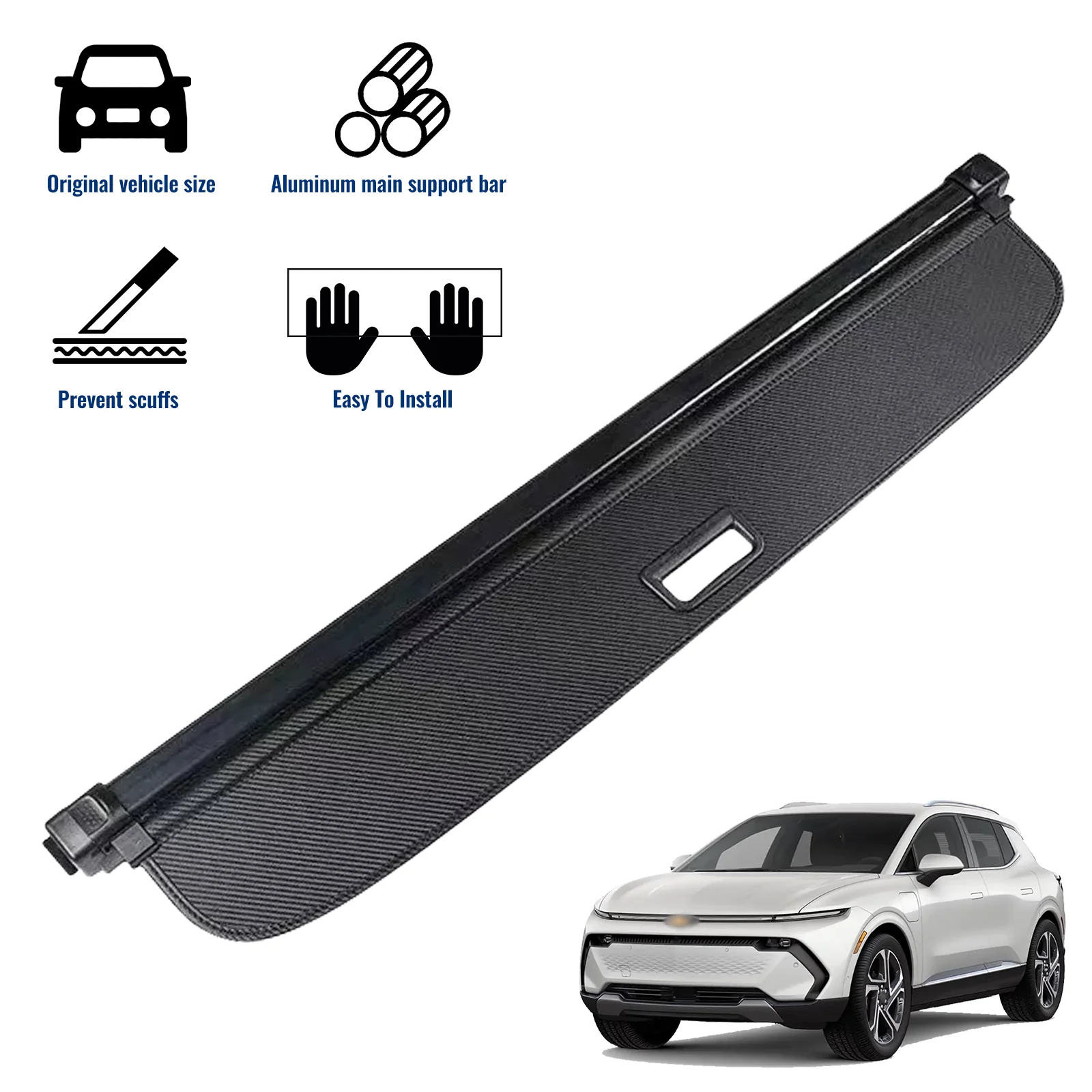 Retractable Rear Cargo Cover For Chevrolet Equinox EV 2024–2025 Security Shield