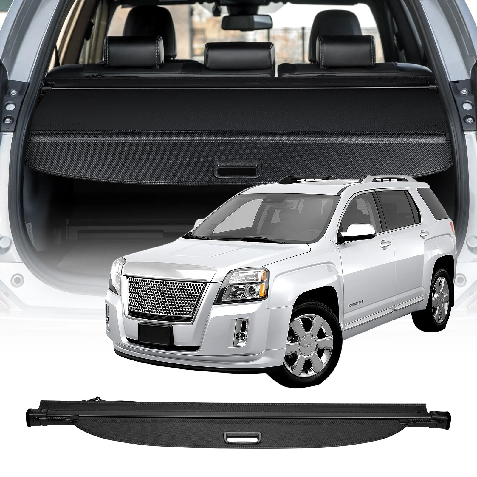 Retractable Rear Cargo Cover For Chevy Equinox / GMC Terrain 2018–2024 Security Shield