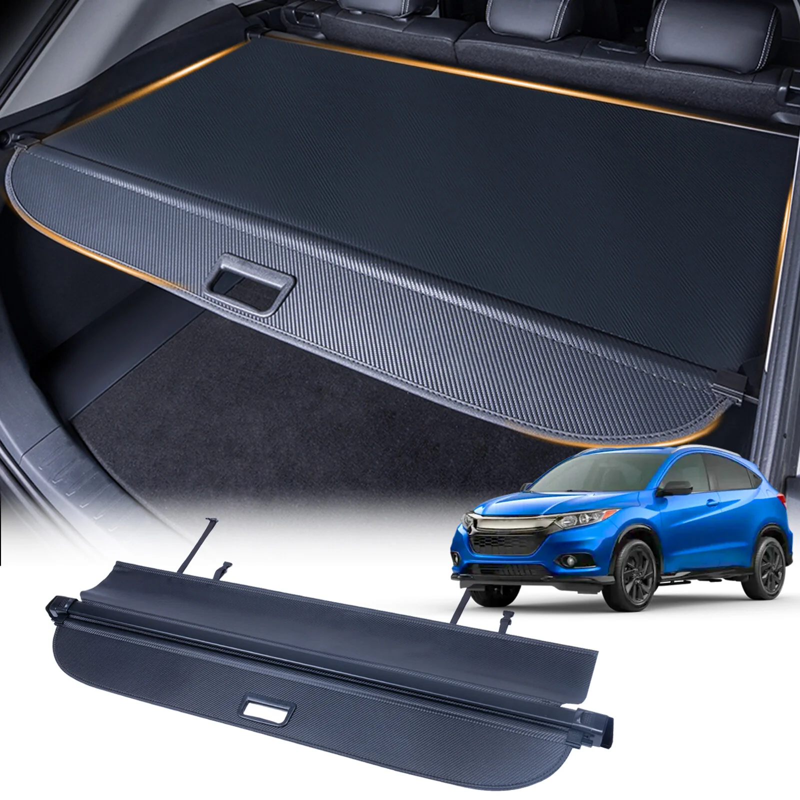 Retractable Rear Cargo Cover For Honda HR-V 2016–2022 Rear Trunk Luggage Shade