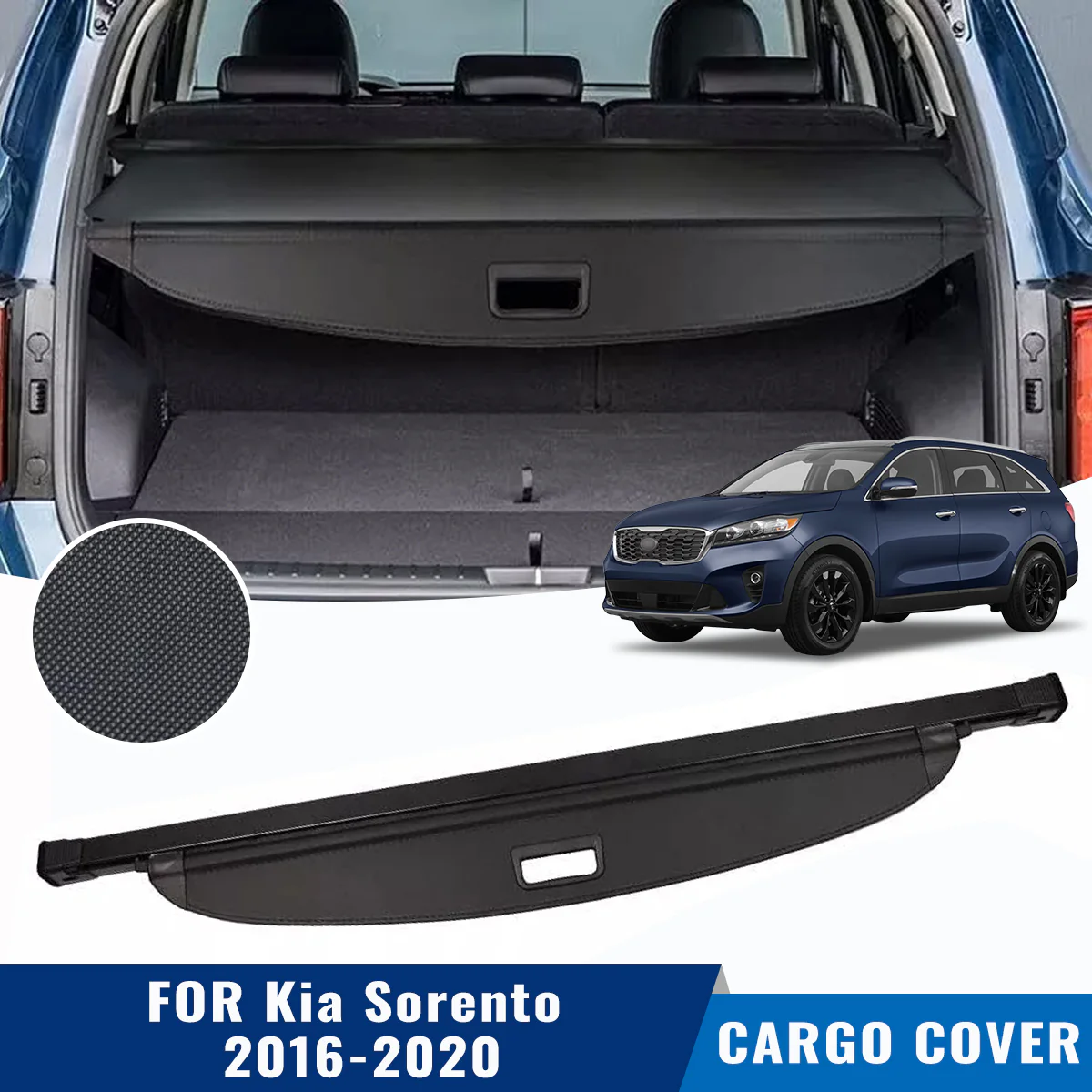 Retractable Rear Cargo Cover For Kia Sorento 2016–2020 Security Shield - Image 2