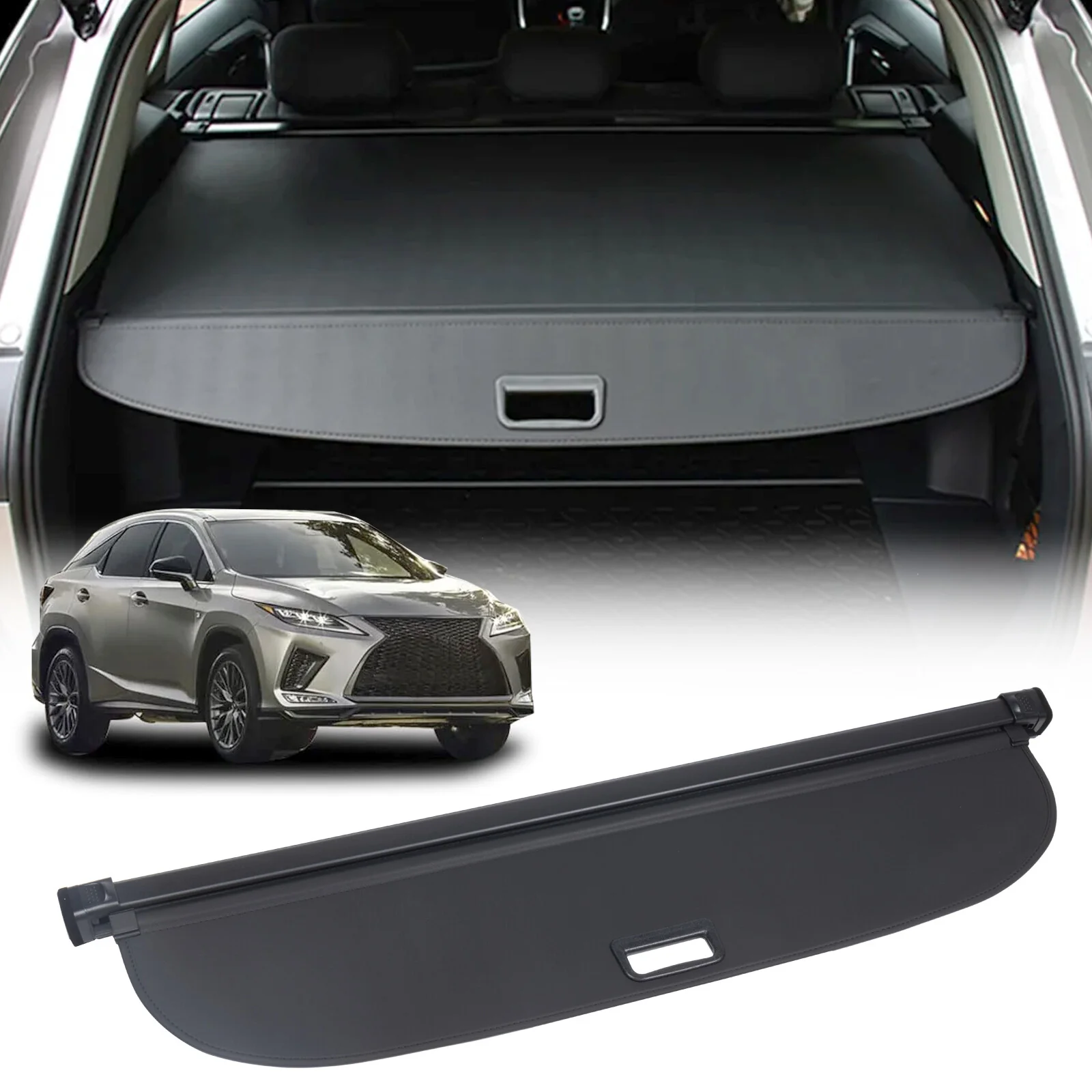 Retractable Rear Cargo Cover For Lexus RX350 RX450h 2016–2022 Security Shield
