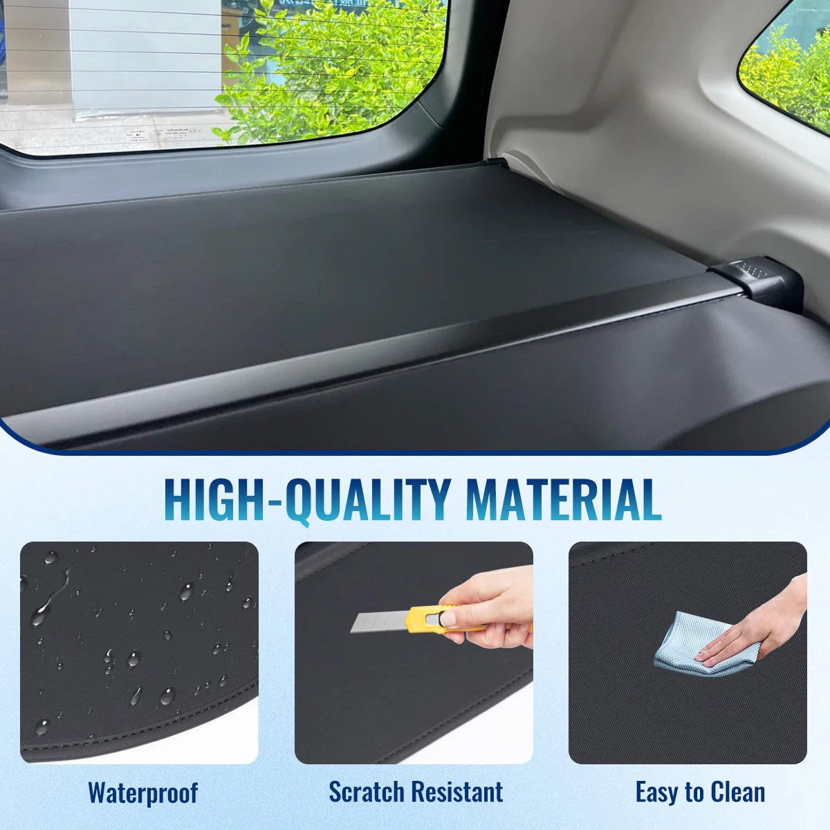 Retractable Rear Cargo Cover For Mazda CX-90 2024+ Security Shield - Image 5