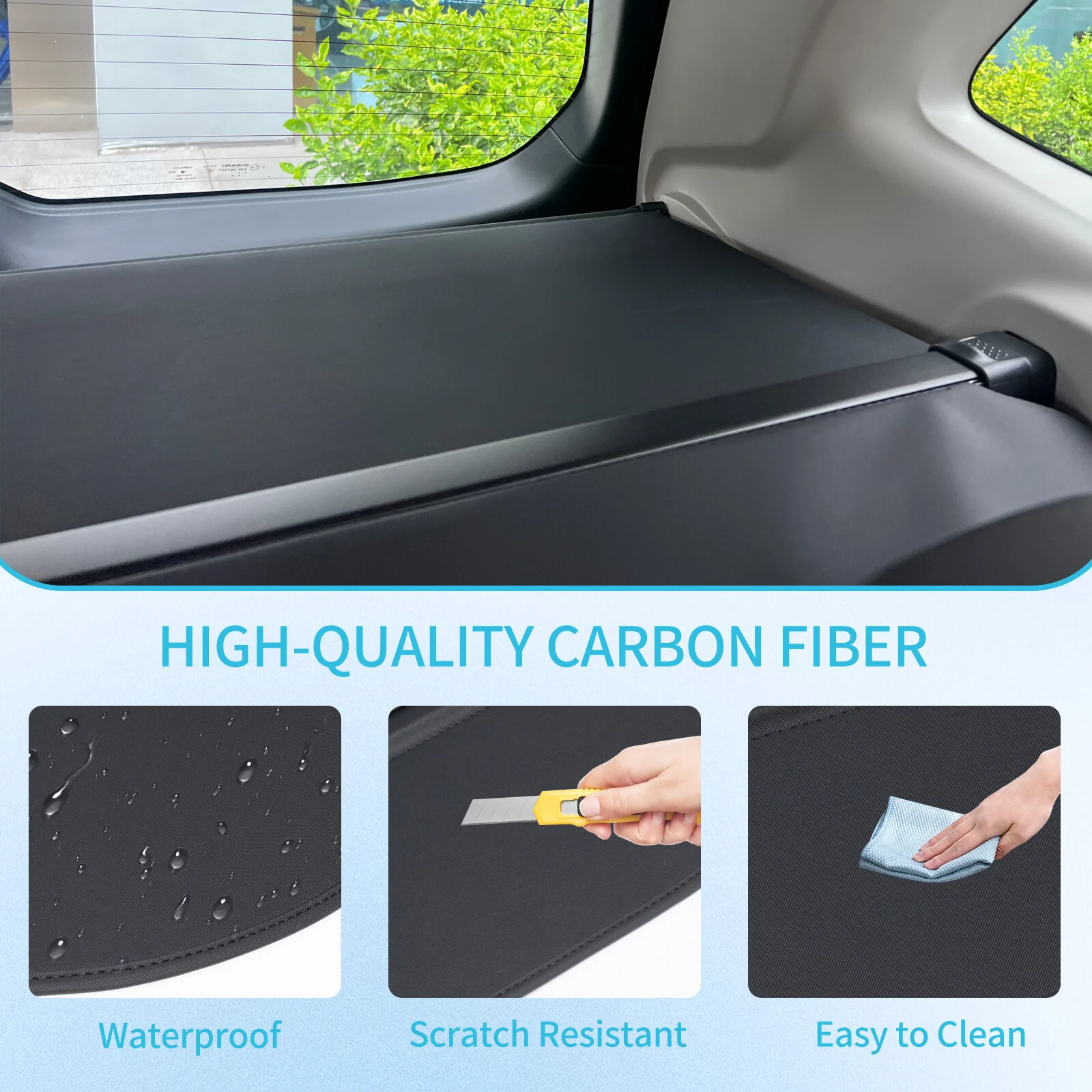 Retractable Rear Cargo Cover For Subaru Crosstrek / Impreza 2024–2025 Rear Trunk Shade - Image 4