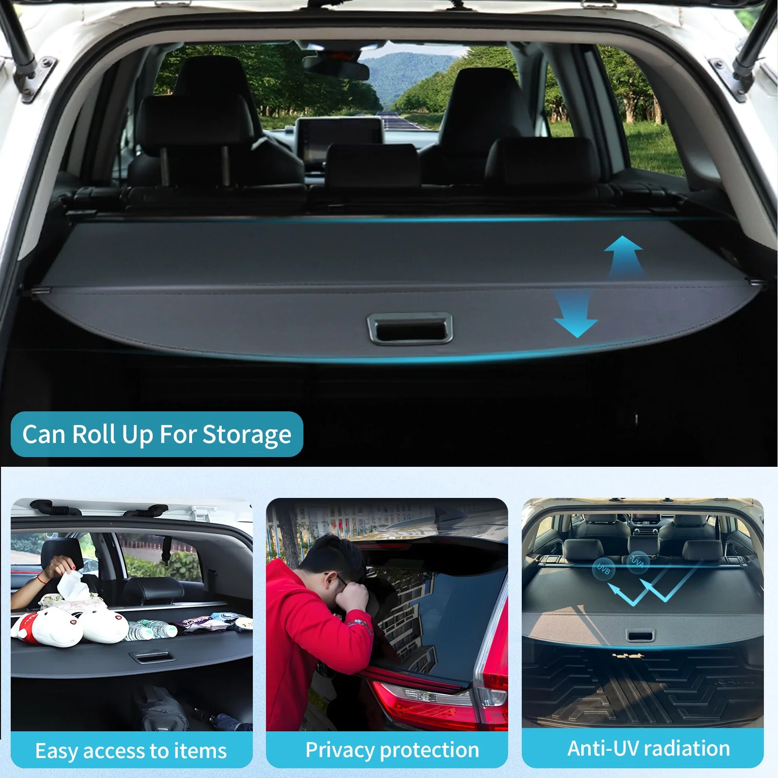 Retractable Rear Cargo Cover For Toyota 4Runner 2010–2024 Security Shield - Image 6