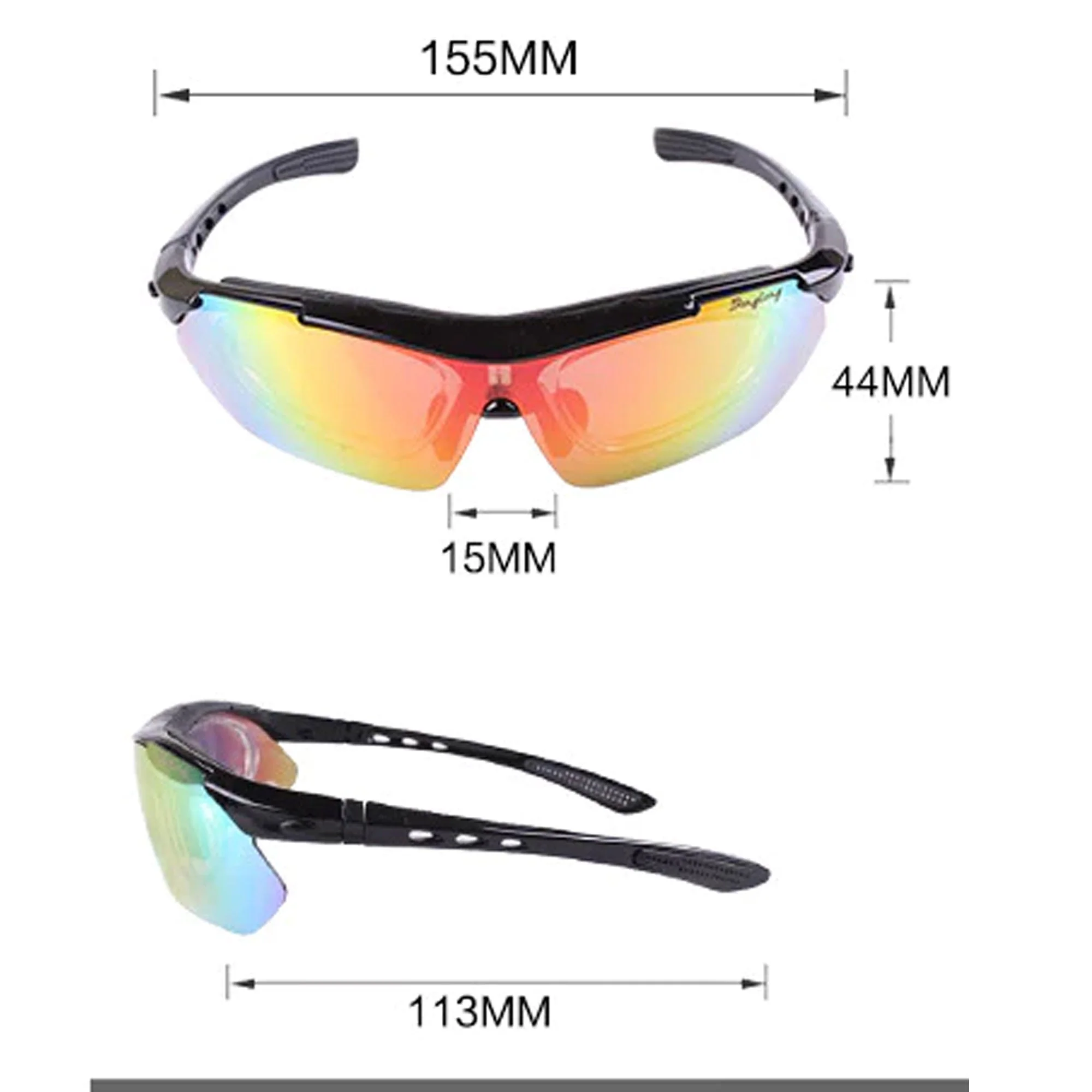 Riding Goggles Glasses Running Sports Polarized Sunglasses Men Women Bike Bicycle Eyewear - Image 4