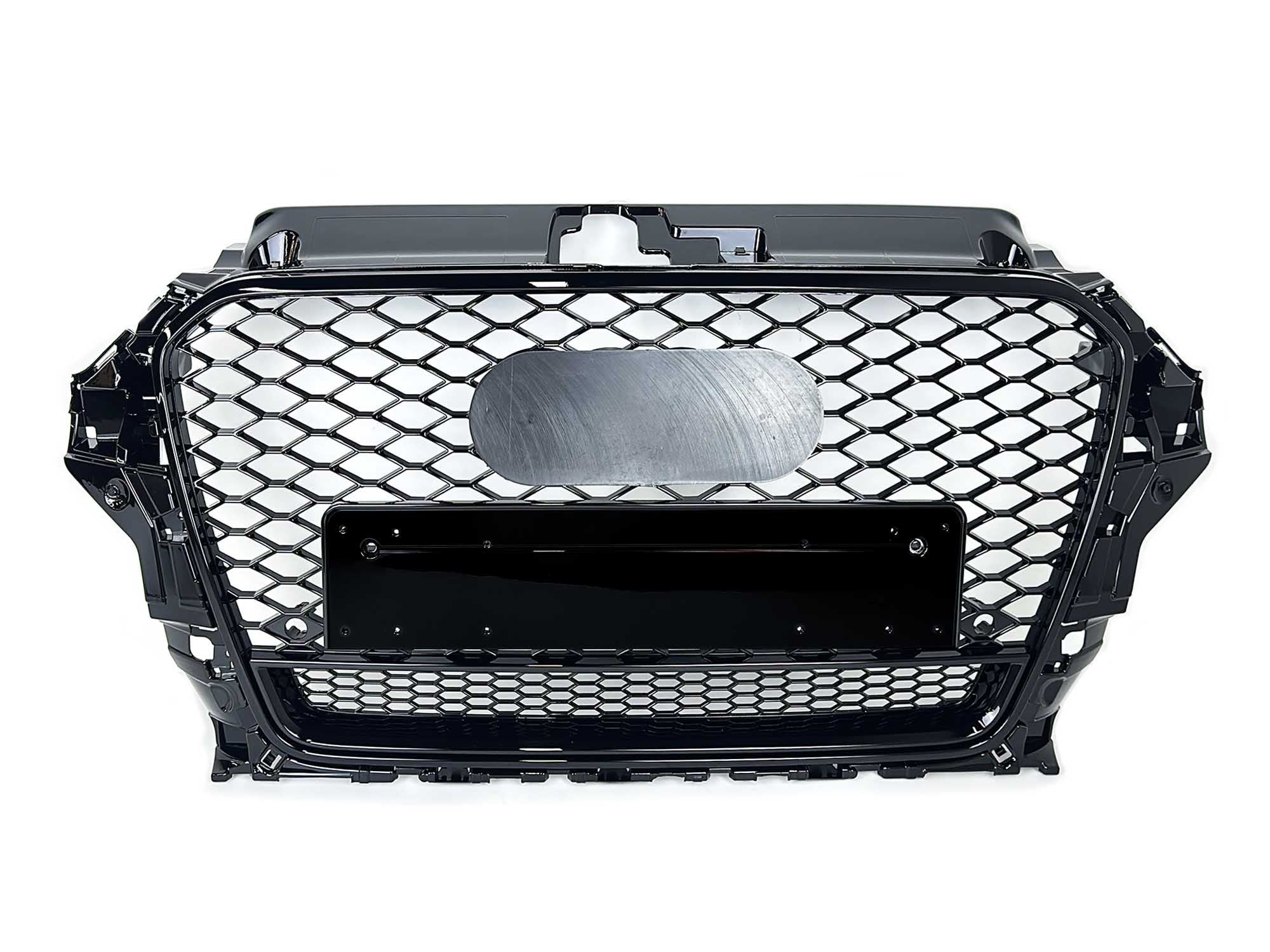 For 2014-2016 Audi A3 S3 8V RS3 Style Front Bumper Grille Glossy Black - Image 4