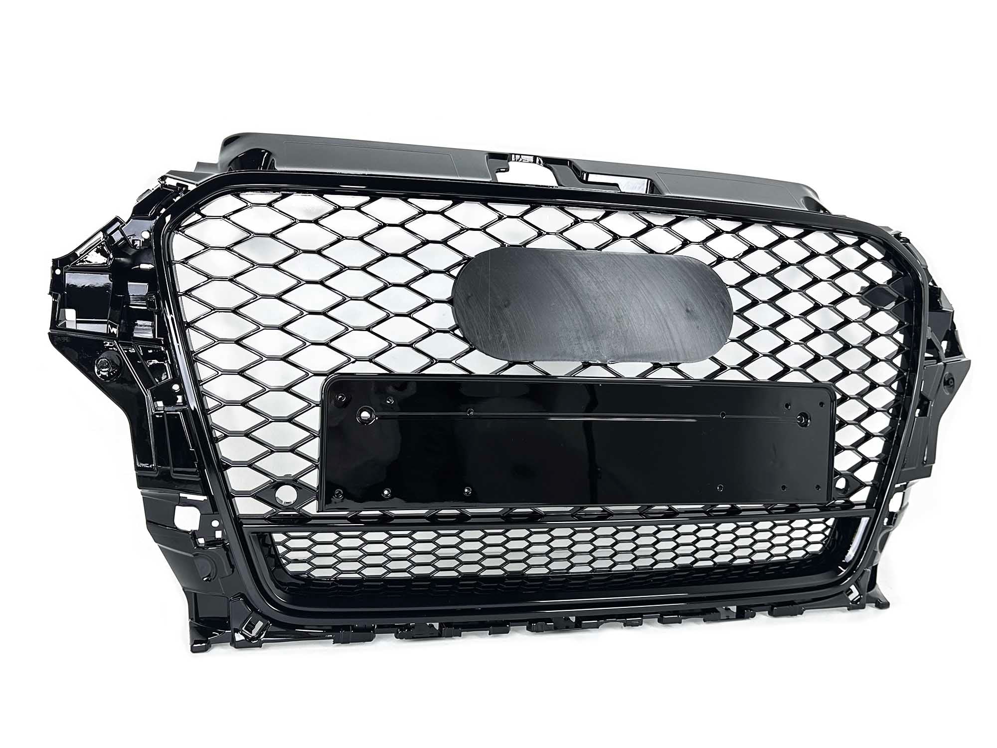 For 2014-2016 Audi A3 S3 8V RS3 Style Front Bumper Grille Glossy Black - Image 5