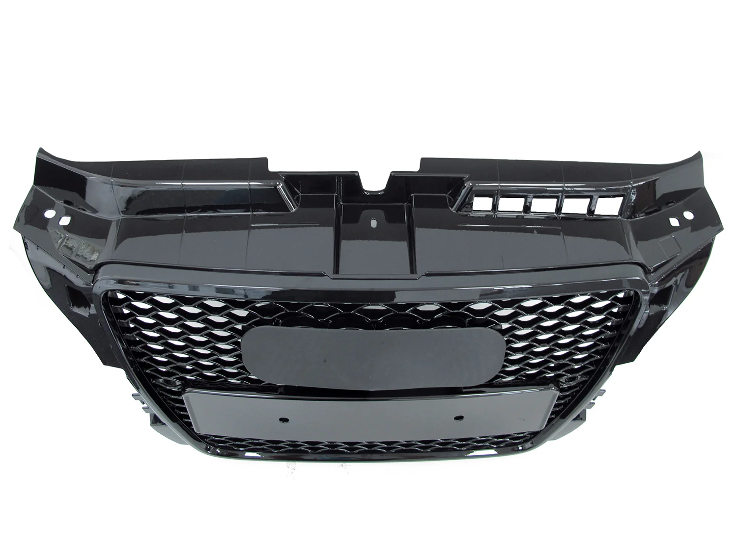 For 2009-2013 Audi A3 8P RS3 Style Front Grille (Gloss Black Frame + Honeycomb) - Image 6
