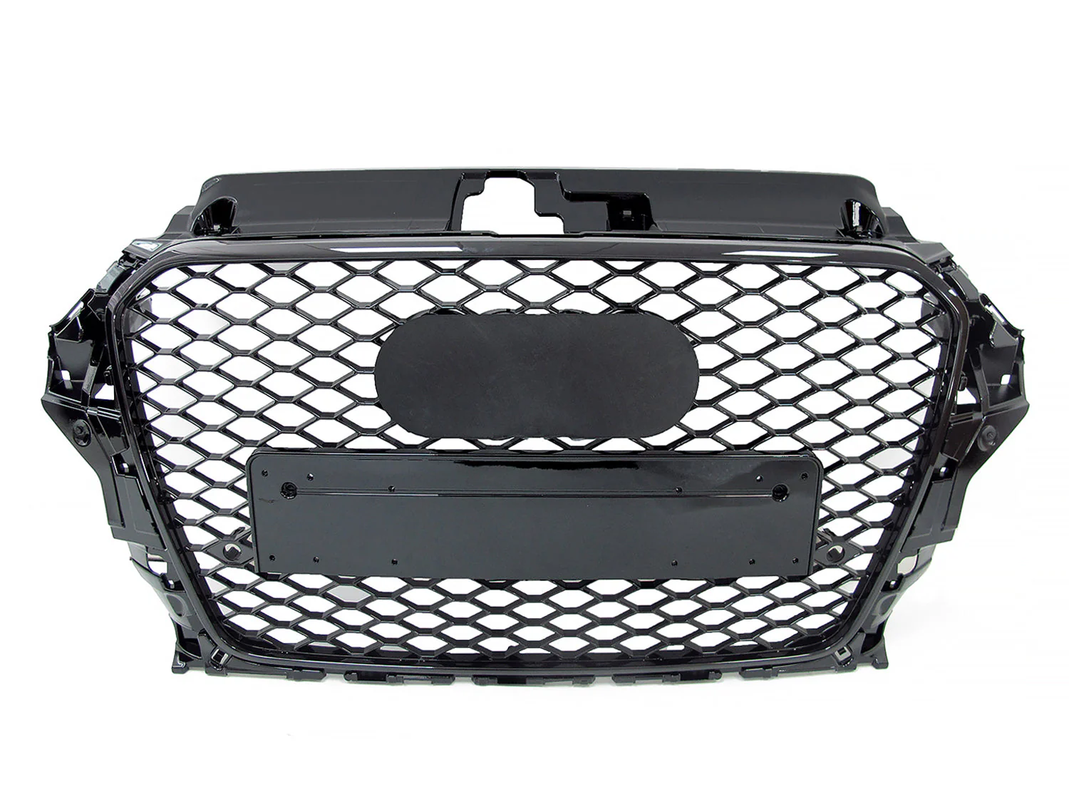 RS3 Style For 2014 2015 2016 Audi A3 S3 8V Front Grille Grill Gloss Black Replacement - Image 4