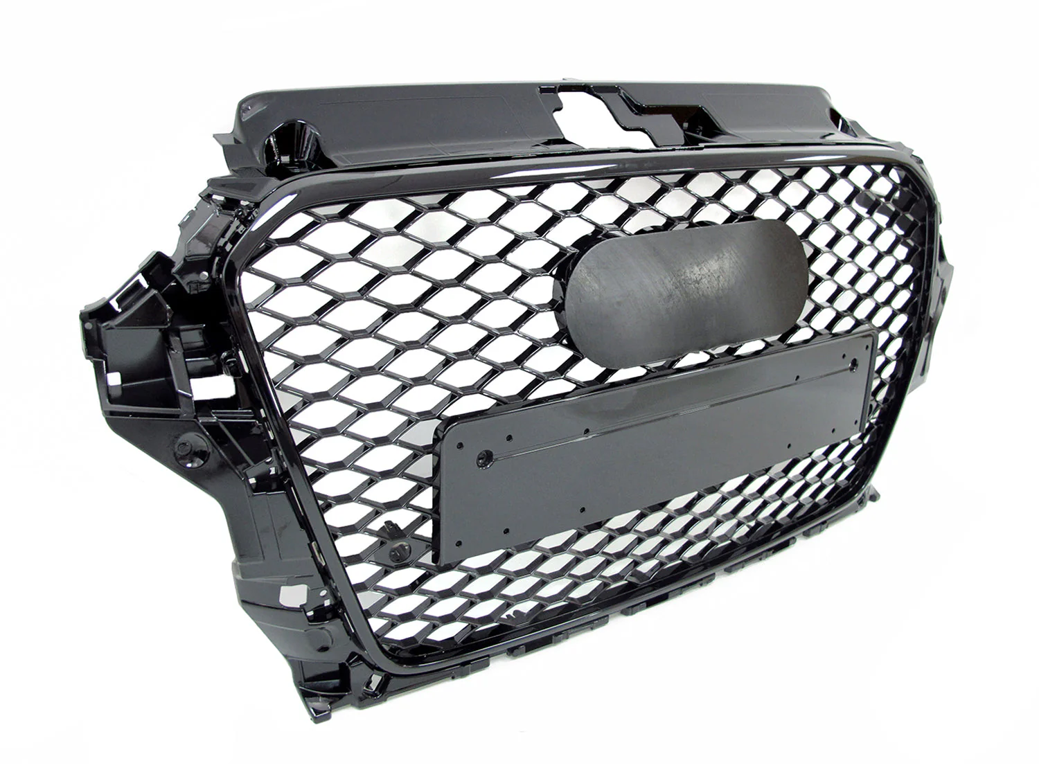 RS3 Style For 2014 2015 2016 Audi A3 S3 8V Front Grille Grill Gloss Black Replacement - Image 5