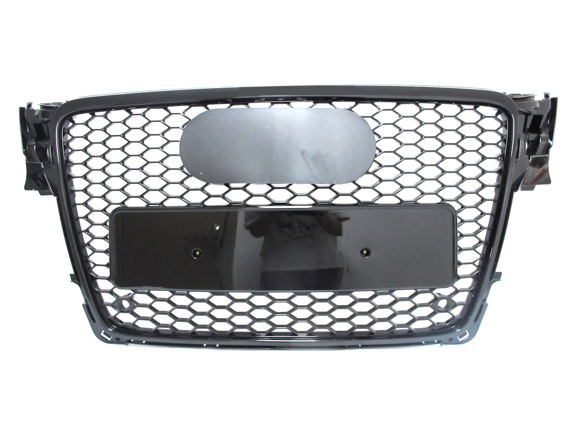Honeycomb Black Front Grill For AUDI A4 B8 S4 2009-2011 2012 - Image 4