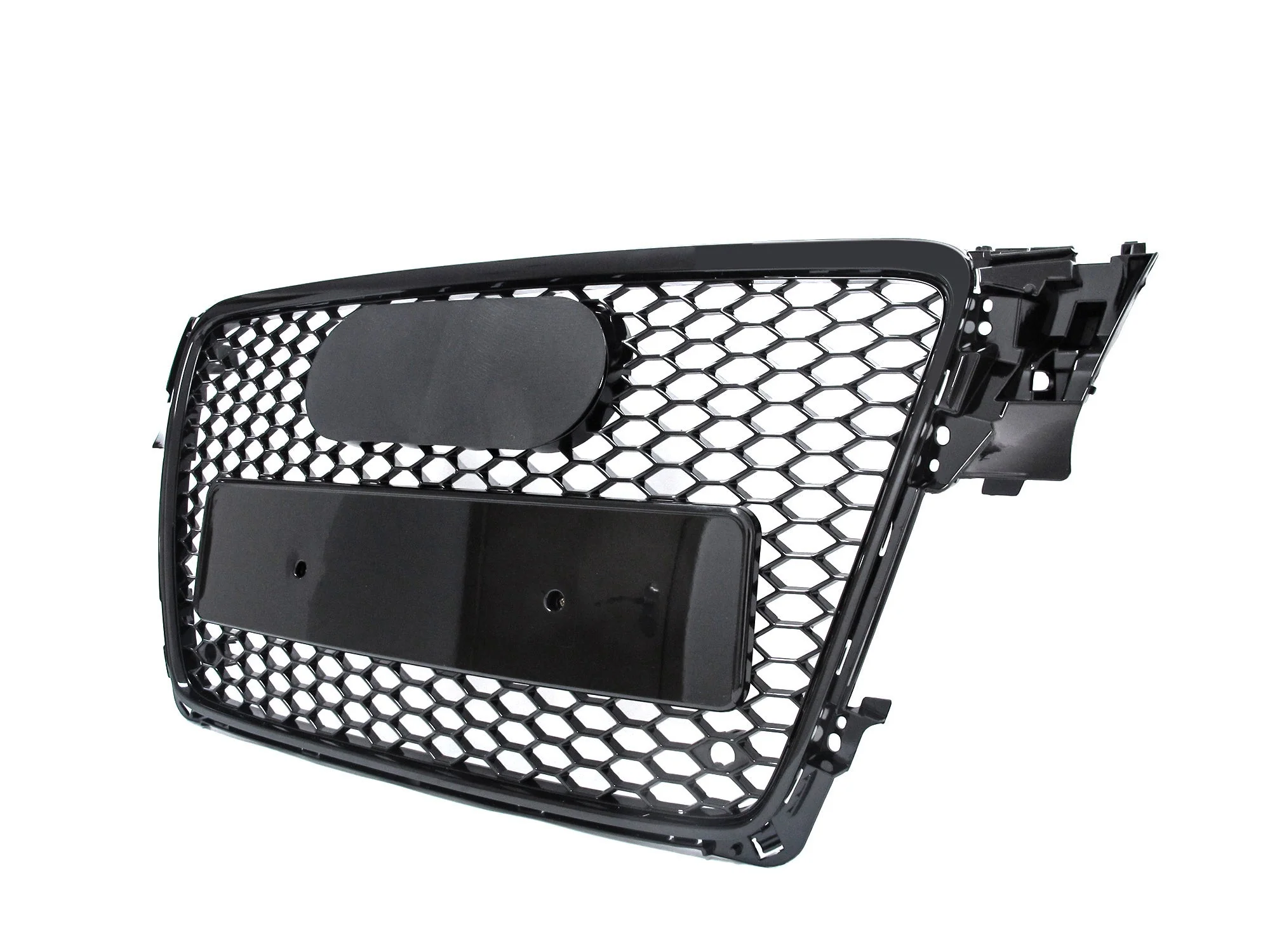 Honeycomb Black Front Grill For AUDI A4 B8 S4 2009-2011 2012 - Image 6