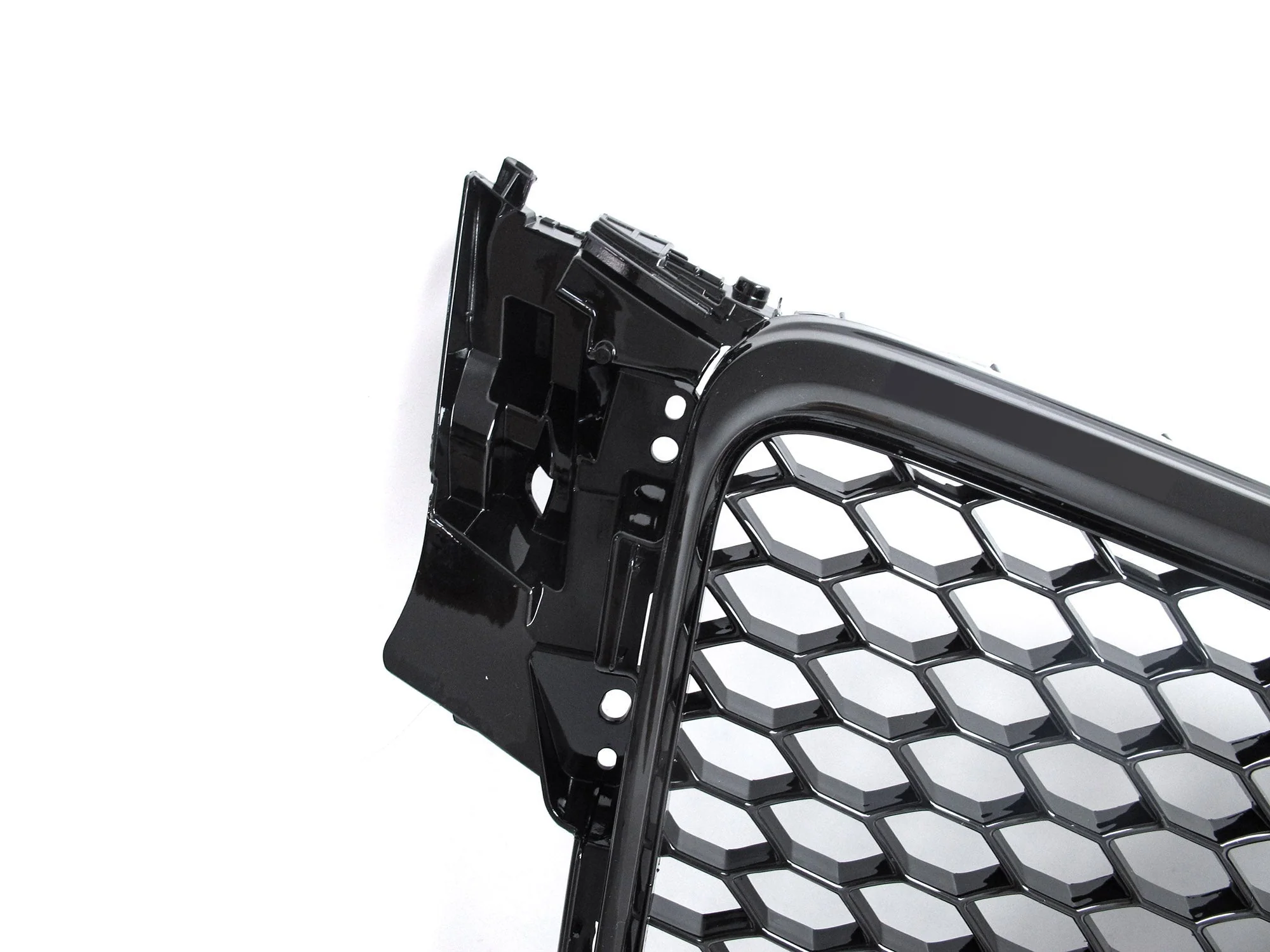 Honeycomb Black Front Grill For AUDI A4 B8 S4 2009-2011 2012 - Image 7