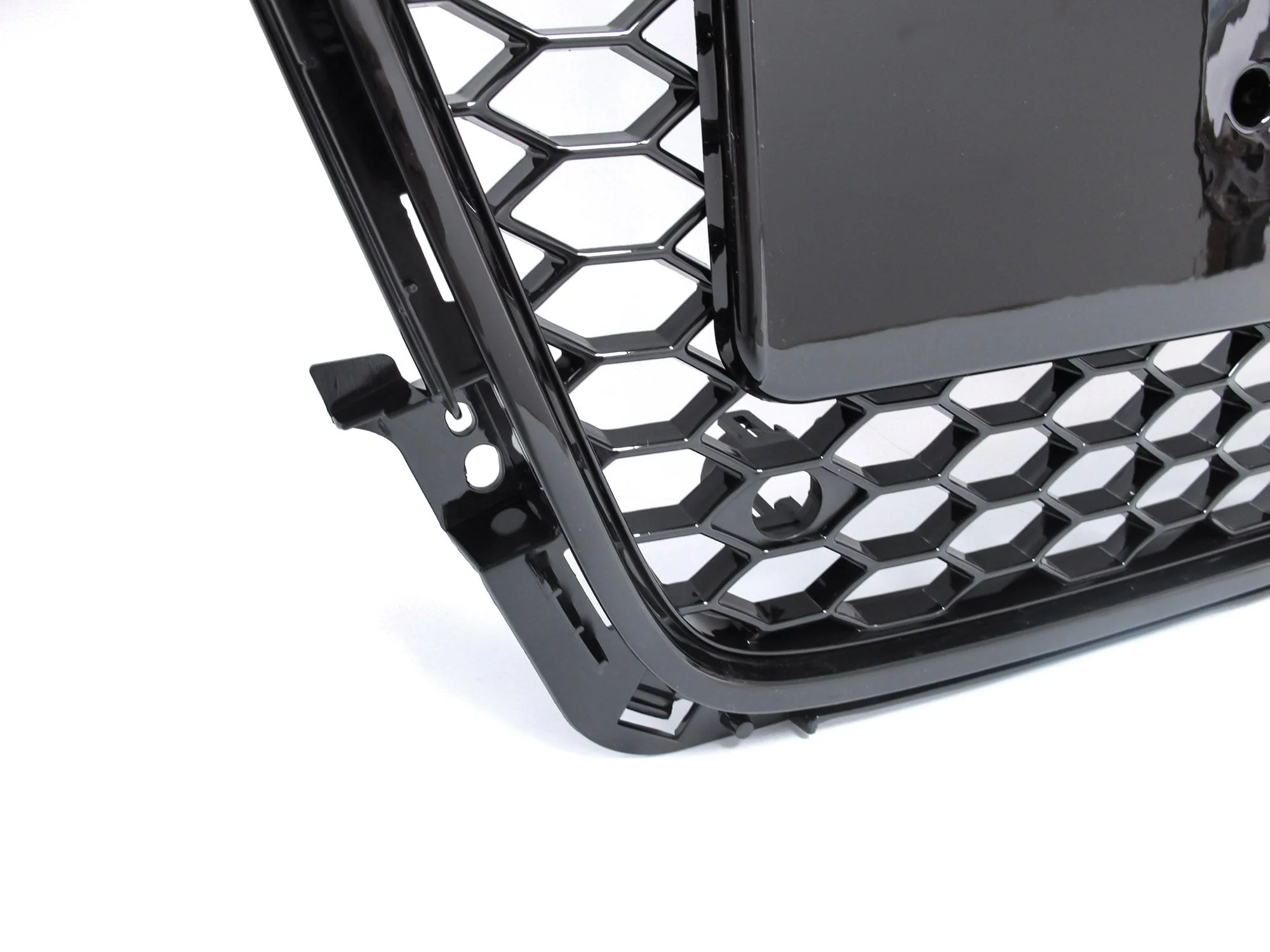 Honeycomb Black Front Grill For AUDI A4 B8 S4 2009-2011 2012 - Image 8