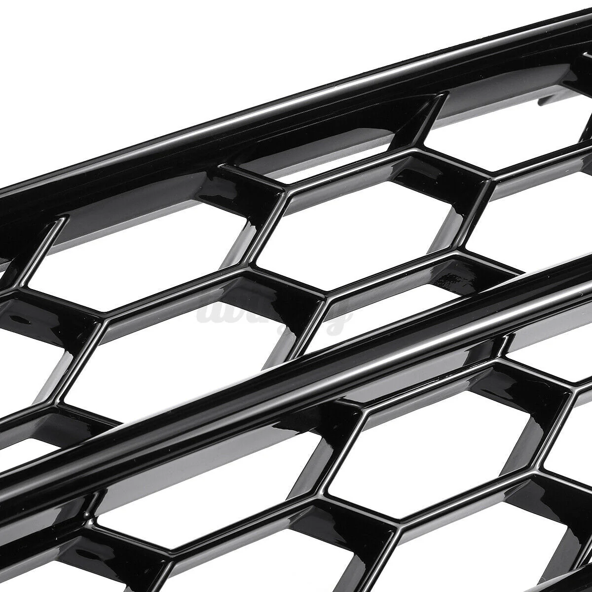 Pair Honeycomb Front Bumper Fog Light Grille Cover Fit Audi A4 B8 S4 2008-2012 - Image 7