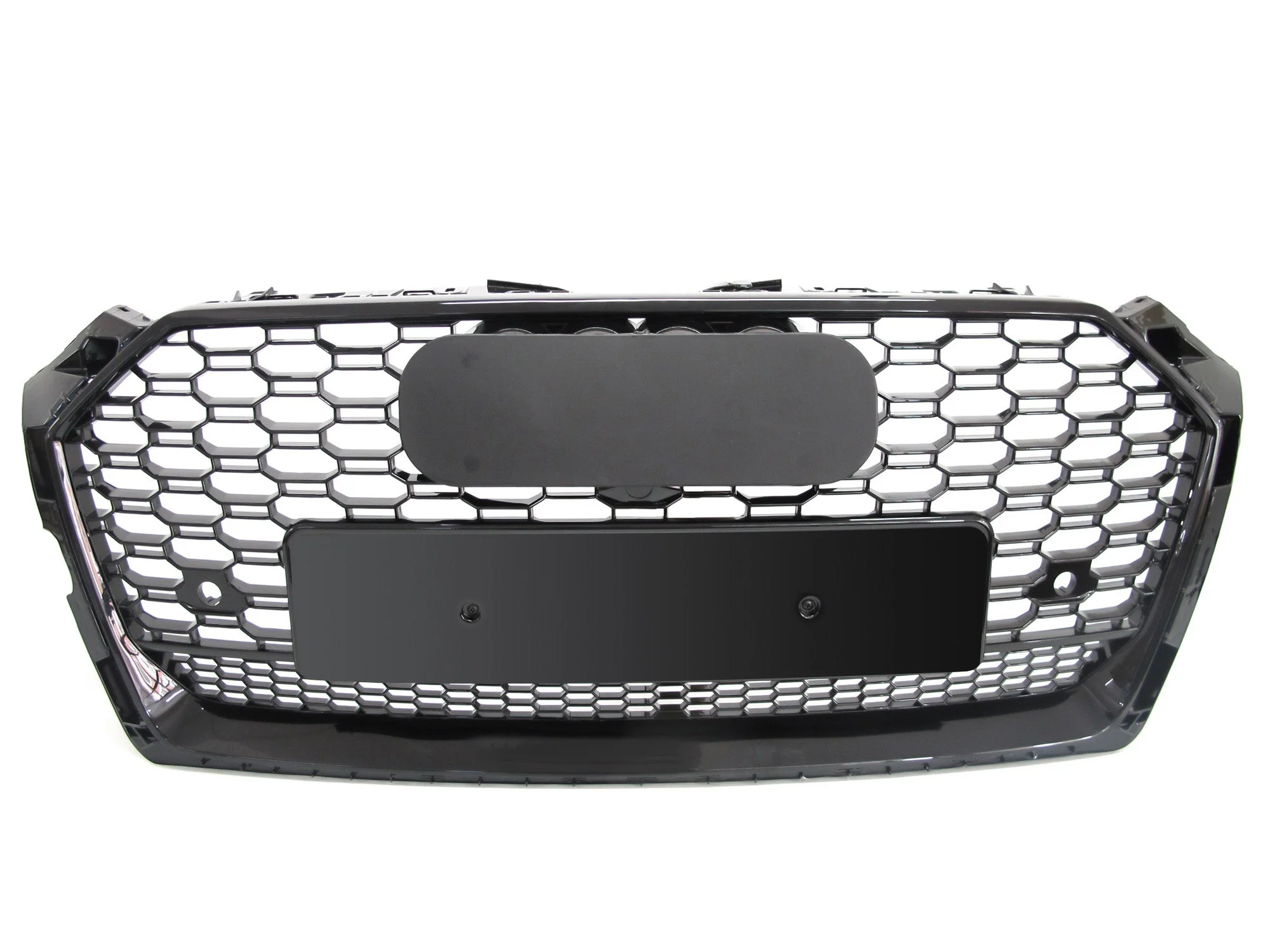 Gloss Black Honeycomb Front Grille for AUDI A5 B9 F5 S5 2017 2018 2019 - Image 5