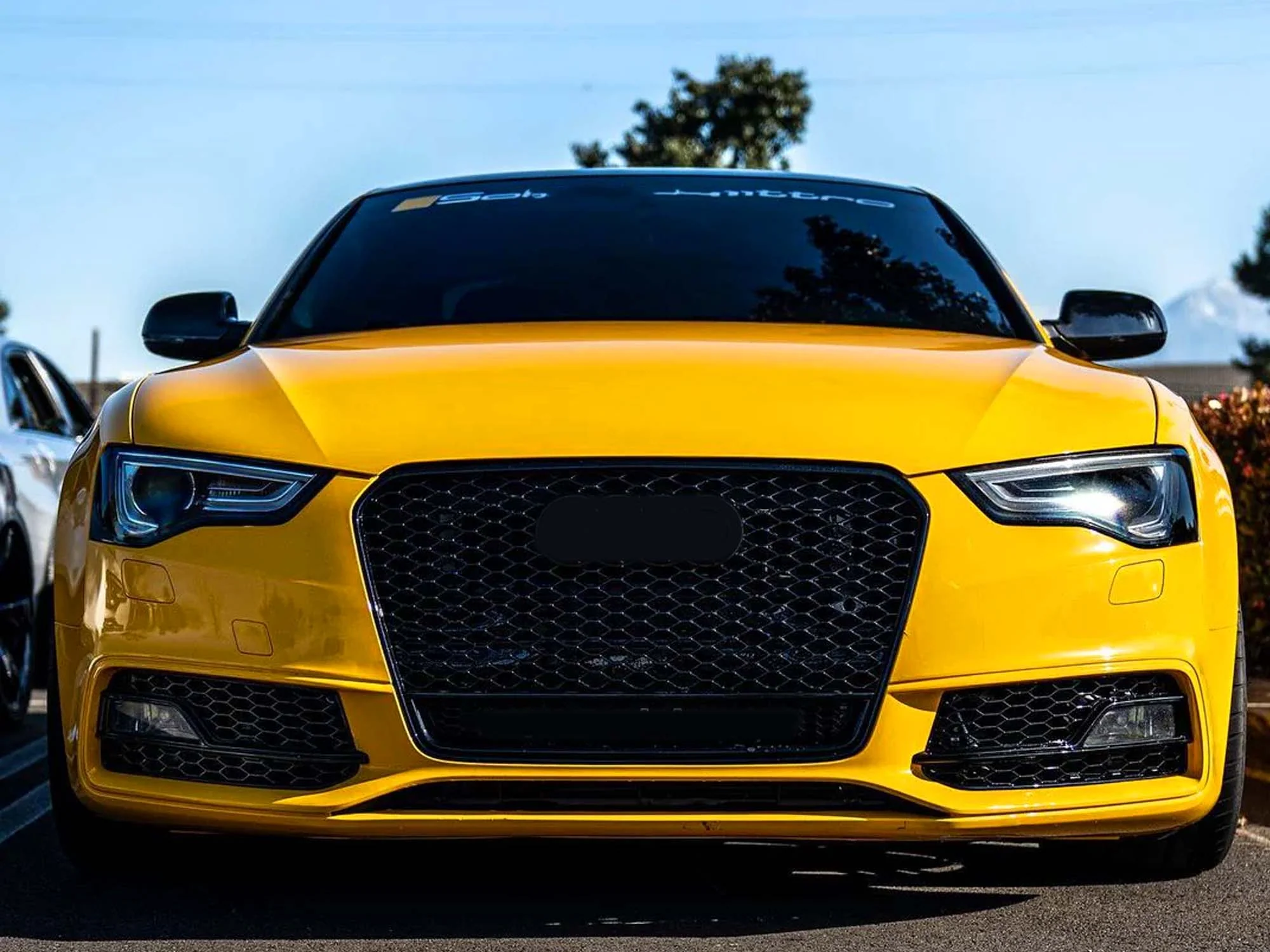 RS5 Style Front Grille Honeycomb Grill for Audi A5 S5 B8.5 2013–2016 - Image 2