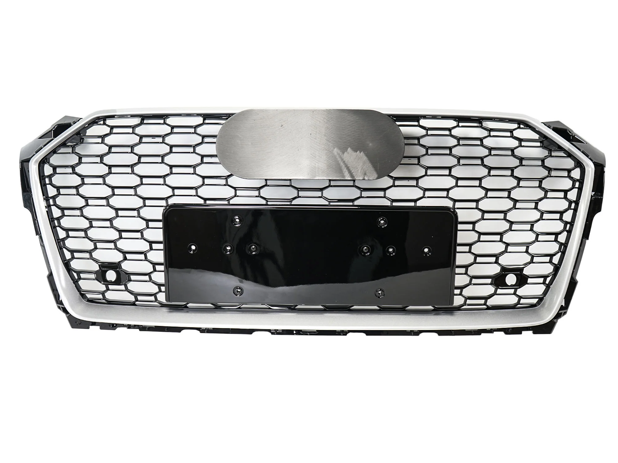 RS5 Style Honeycomb Front Mesh Grille Chrome for Audi A5 S5 B9 2017 2018 2019 - Image 4