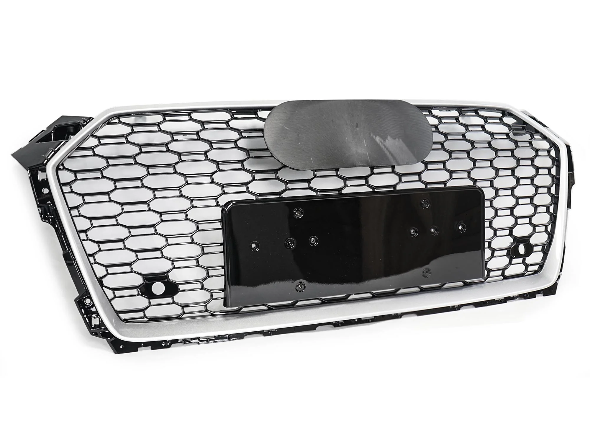 RS5 Style Honeycomb Front Mesh Grille Chrome for Audi A5 S5 B9 2017 2018 2019 - Image 5