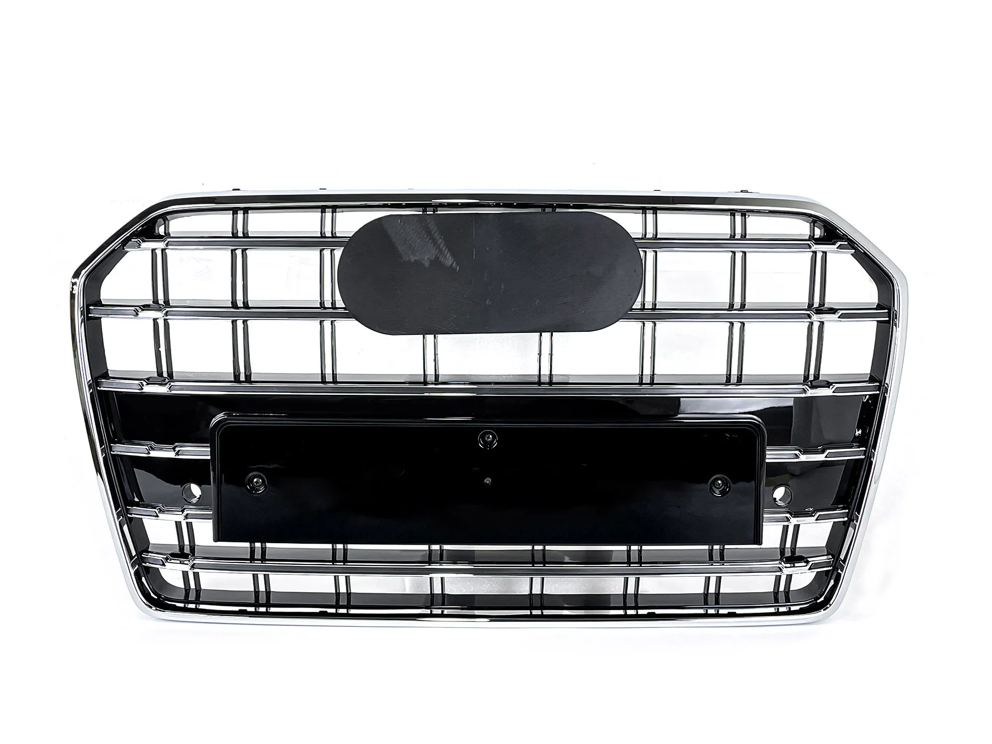S6 Style Chrome Front Bumper Grille for Audi A6 C7 S6 2016–2018 - Image 4