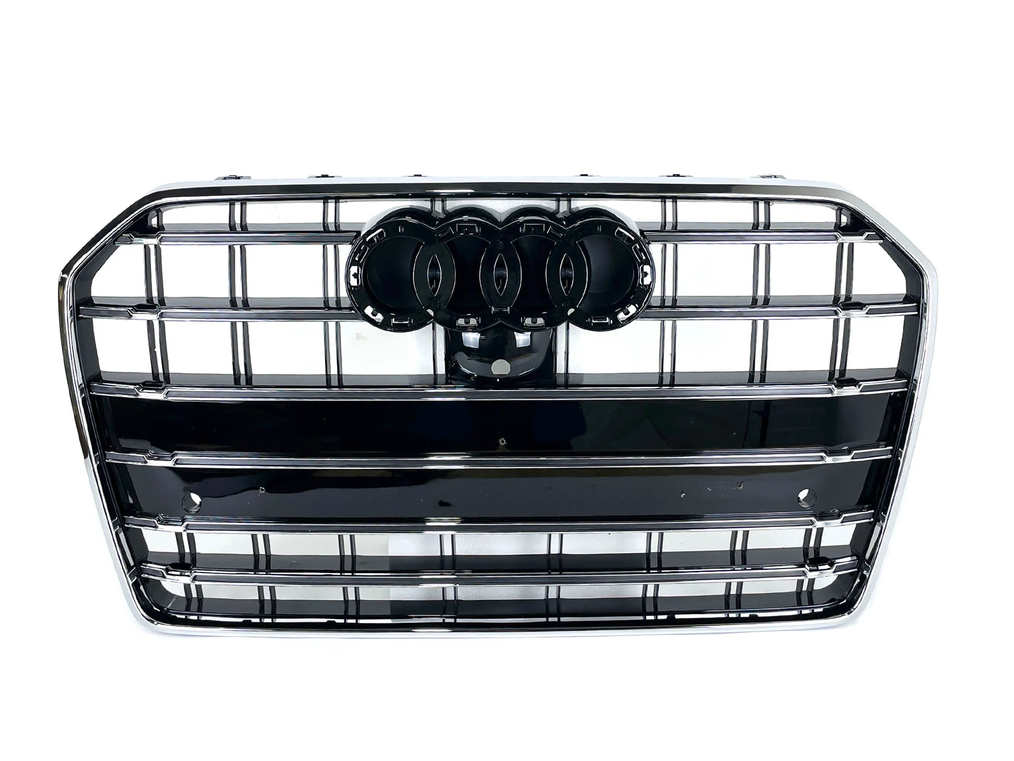 S6 Style Chrome Front Bumper Grille for Audi A6 C7 S6 2016–2018 - Image 8