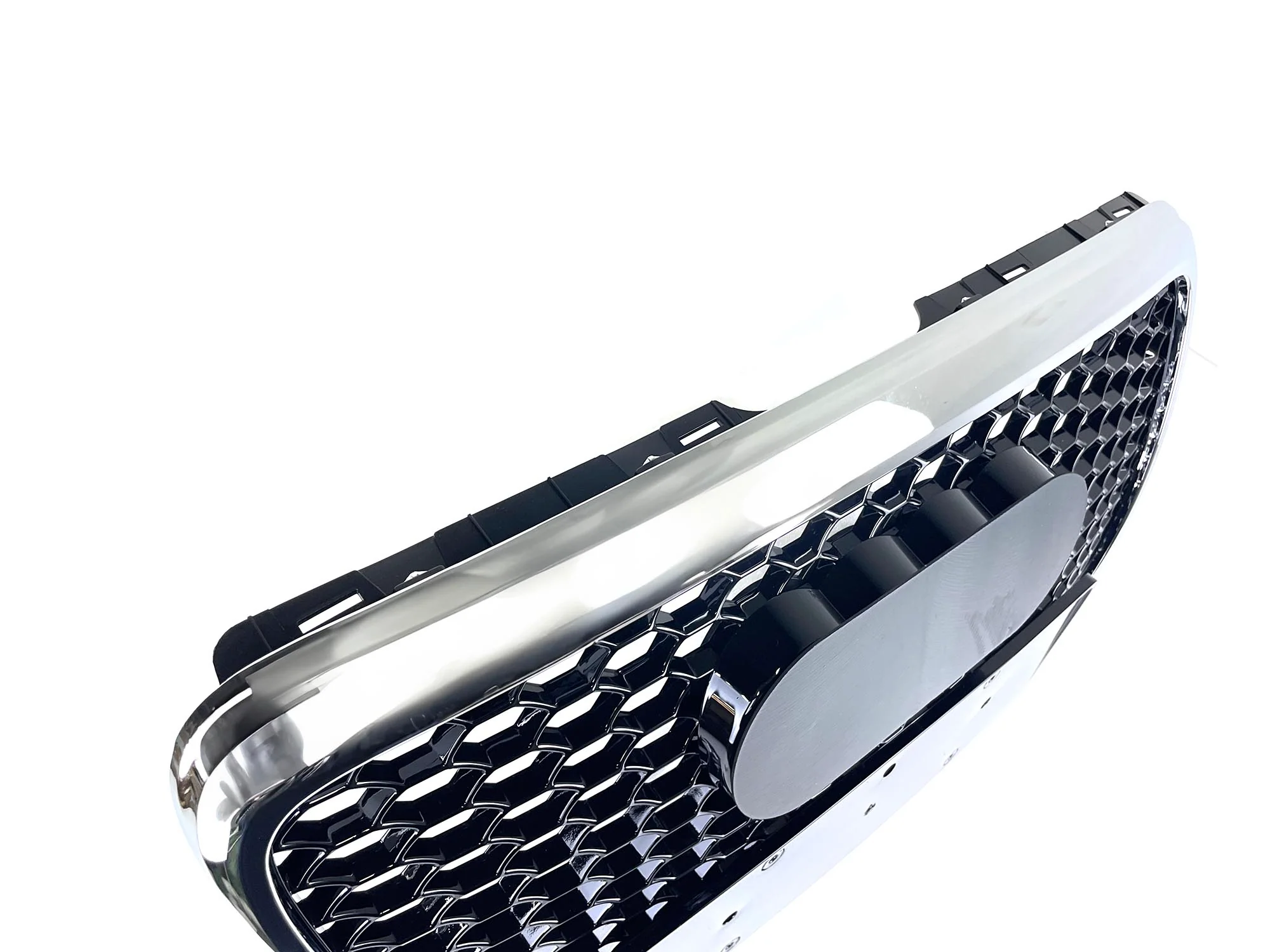 Honeycomb Front Grille w/ Chrome Frame For Audi A6 S6 C6 2005-2011 Grill RS6 Style - Image 8