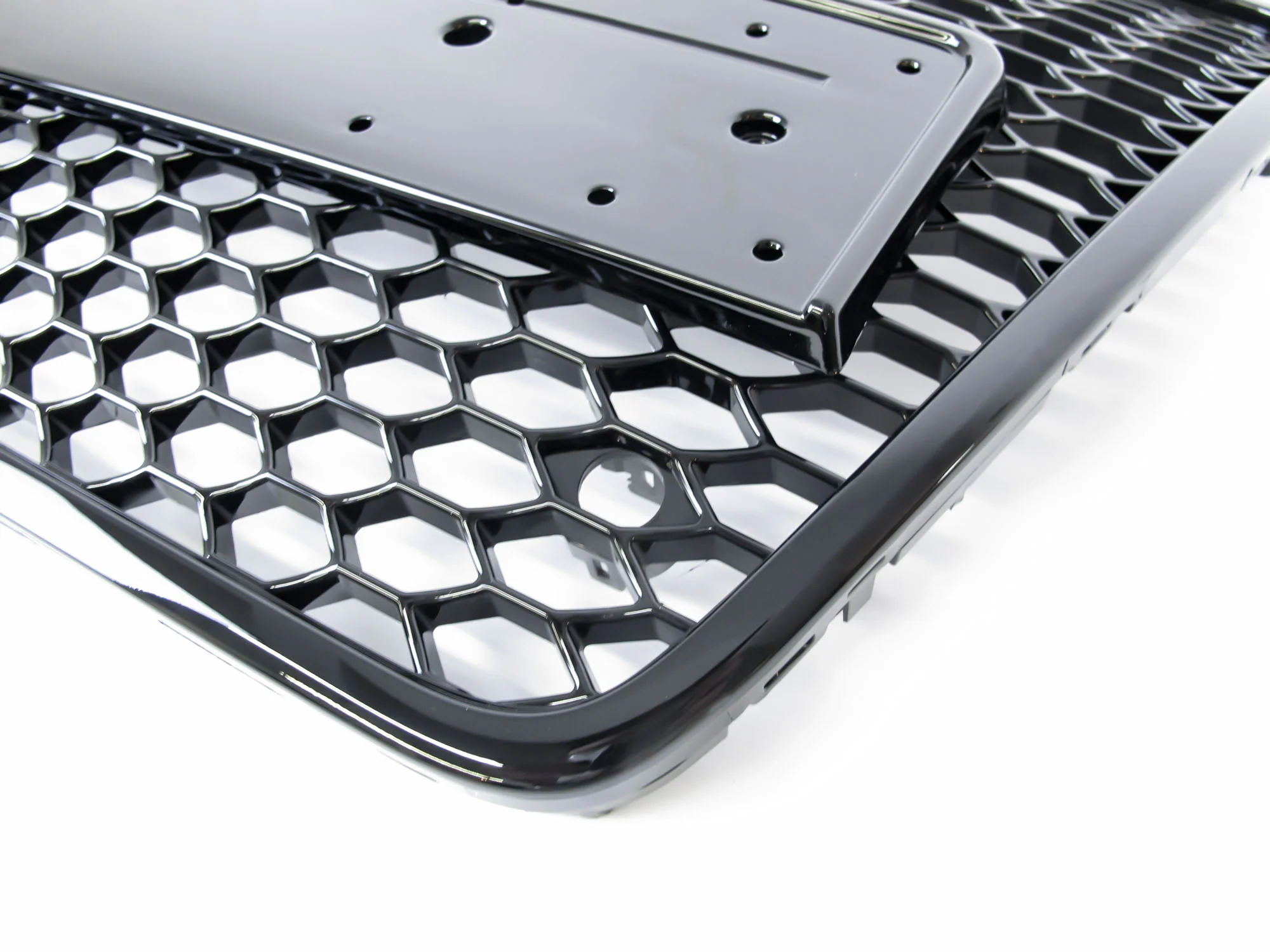 RS6 Style For 2005-2011 Audi A6 S6 C6 Front Bumper Mesh Grill Honeycomb Black - Image 8