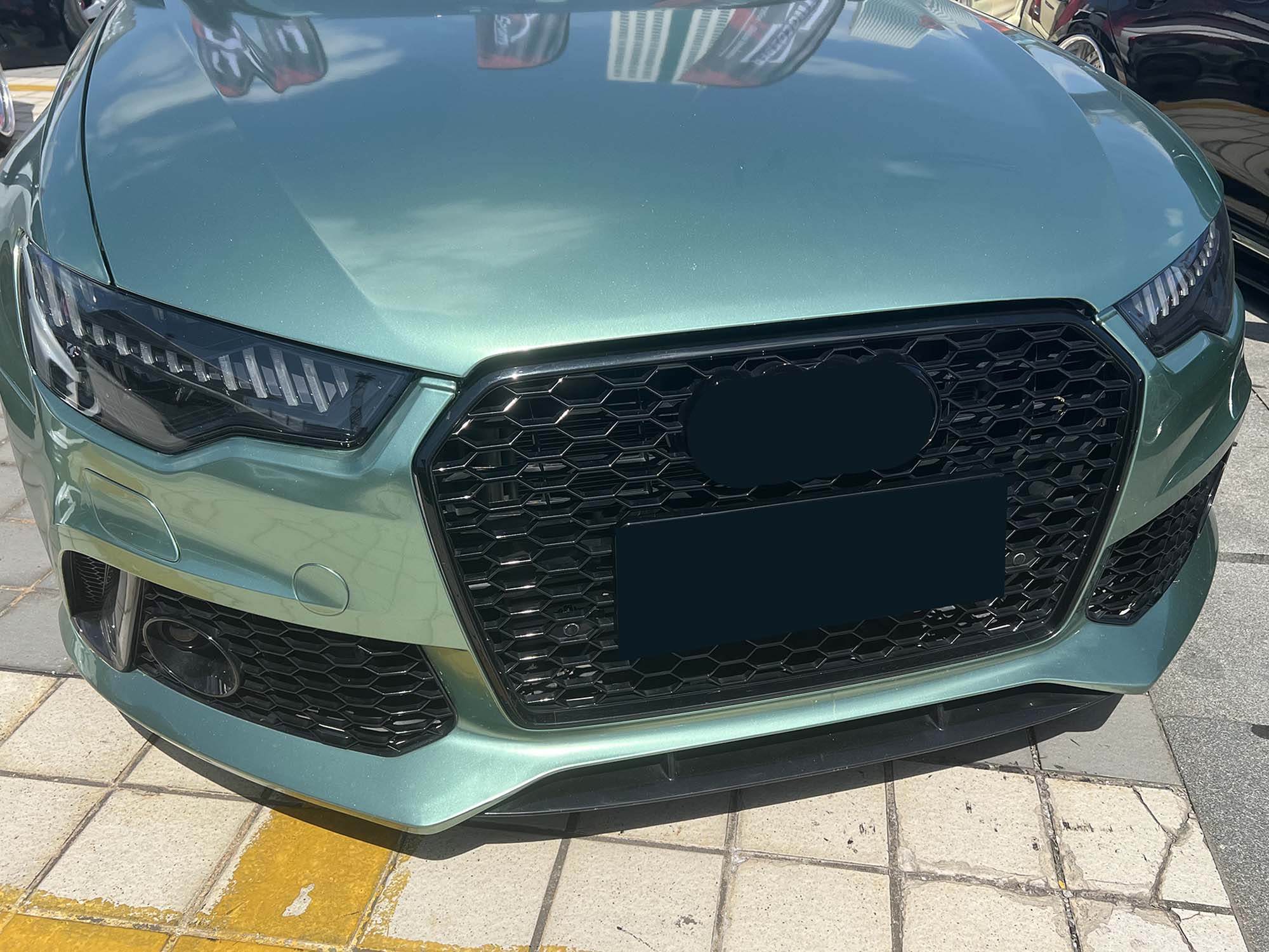 Honeycomb Front Mesh Grill For AUDI A6 C7.5 S6 2016 2017 2018 - Image 3