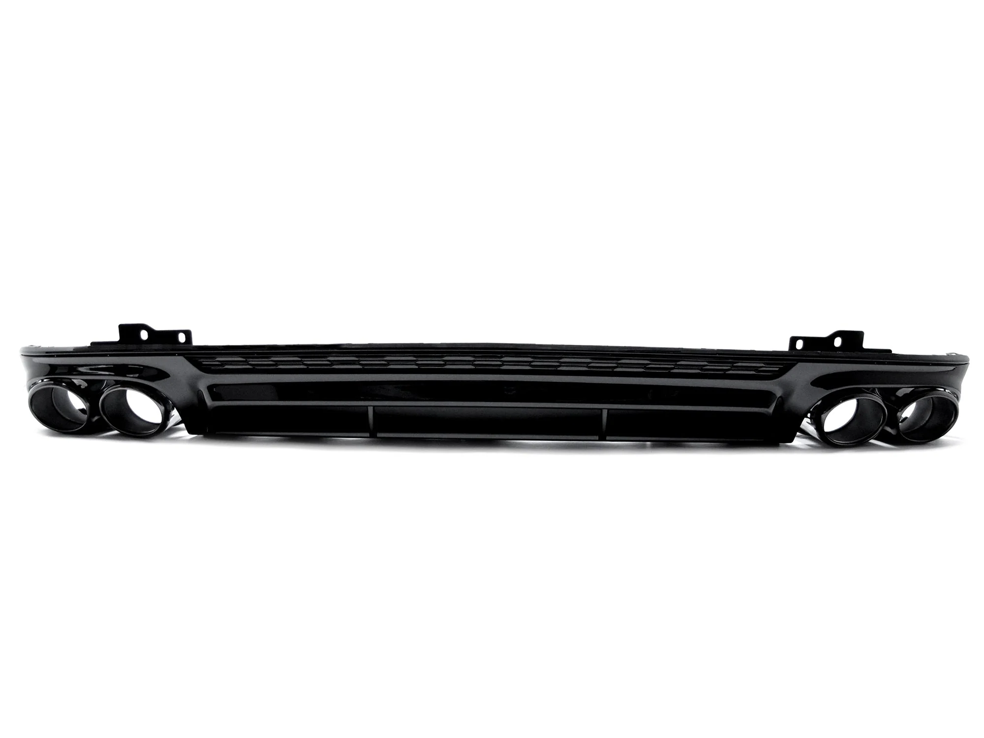 S6 Style Gloss Black Rear Diffuser + Black Tips for Audi A6 C8 S6 S-Line Sedan 2019-2025 - Image 7
