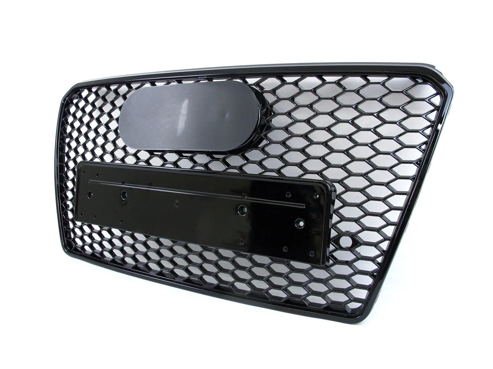Gloss Black Honeycomb Front Grille Radiator for AUDI A7 C7 S7 2012-2014 2015 - Image 6