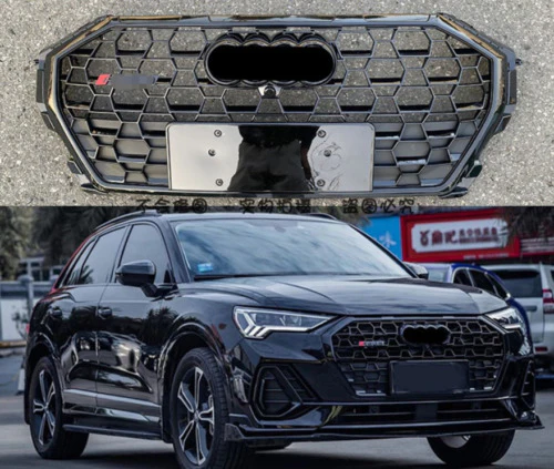 Front Bumper Grill Honeycomb for AUDI Q3 2019 2020 2021 2022 2023 2024 - Image 13