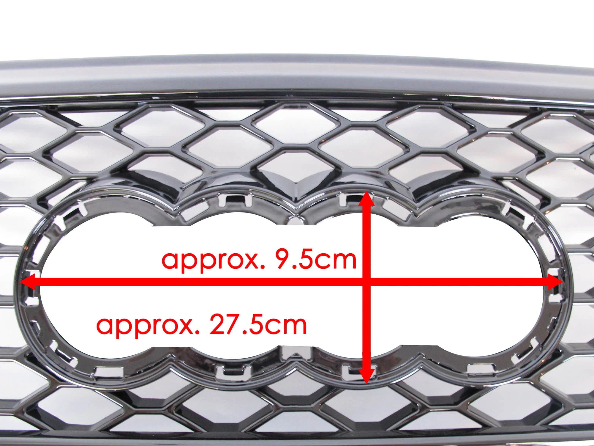 Gloss Black Honeycomb Front Mesh Grille for Audi Q5 SQ5 2013–2017 - Image 11