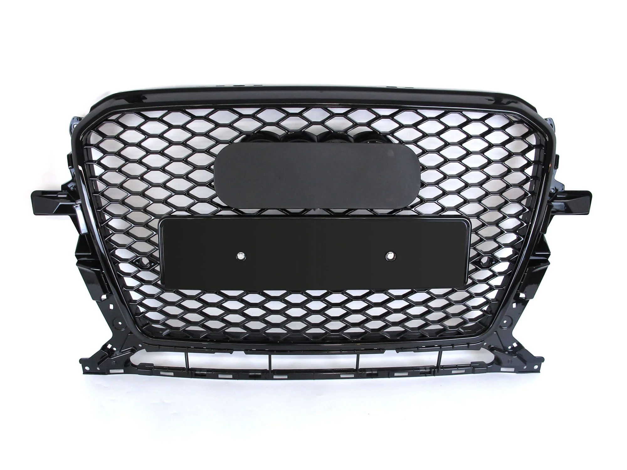 Gloss Black Honeycomb Front Mesh Grille for Audi Q5 SQ5 2013–2017 - Image 5