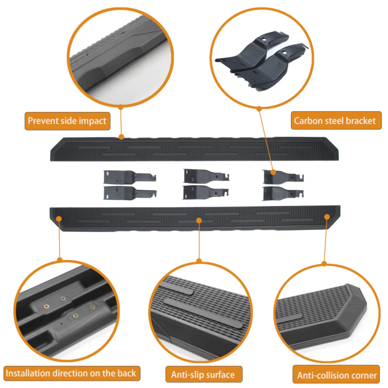 Running Boards Side Step Nerf Bars For Ford Bronco 4-Door 2021-2024 - Image 3