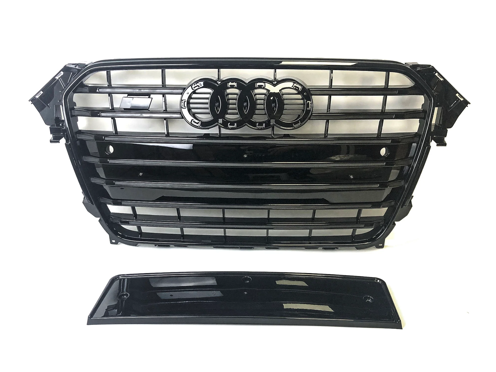 Black Front Bumper Grill for AUDI A4 B8.5 S4 2013-2015 2016 fg206 - Image 10