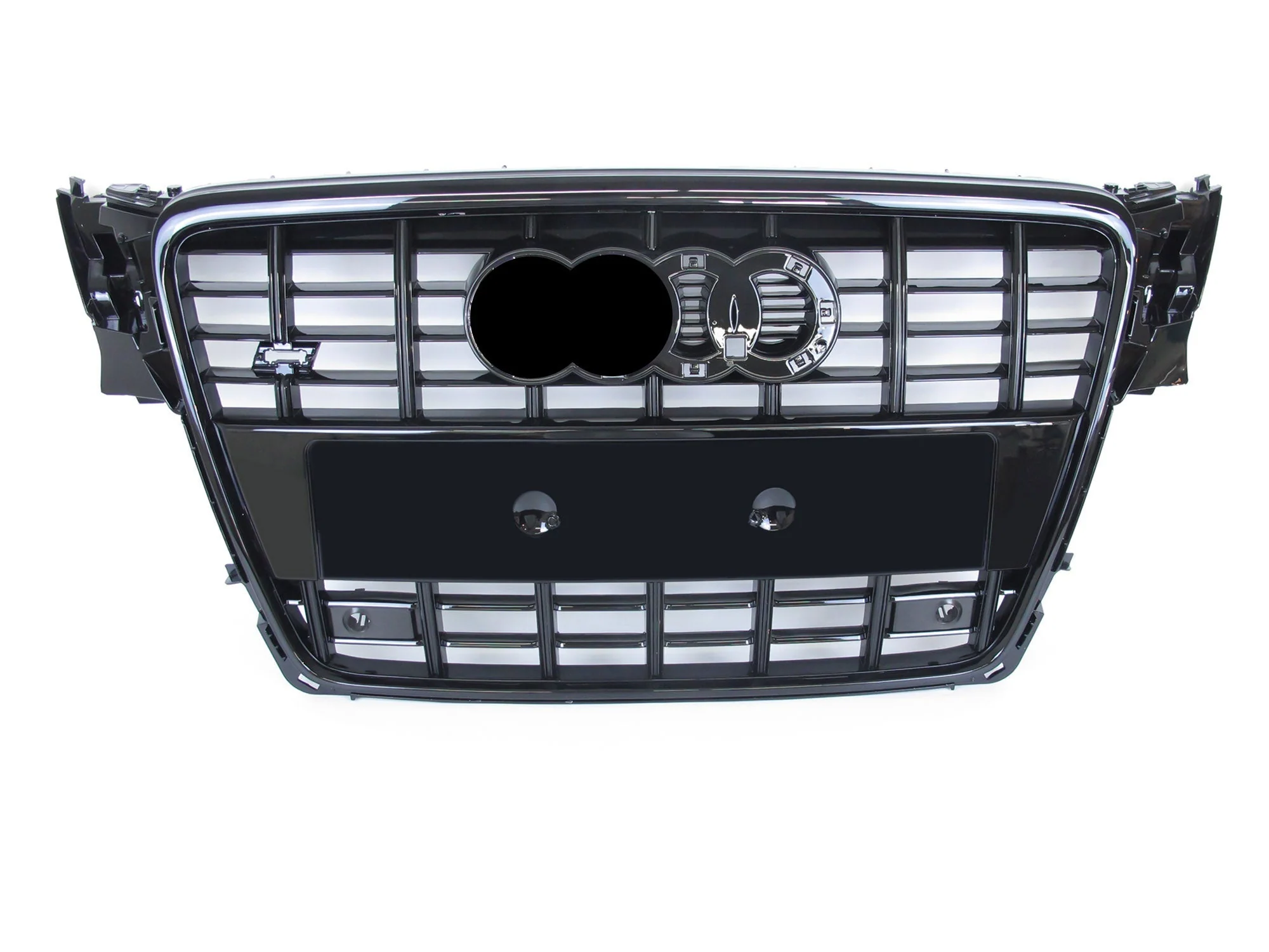 Gloss Black S4 Style Front Grille For Audi A4 S4 B8 2009–2012 - Image 3